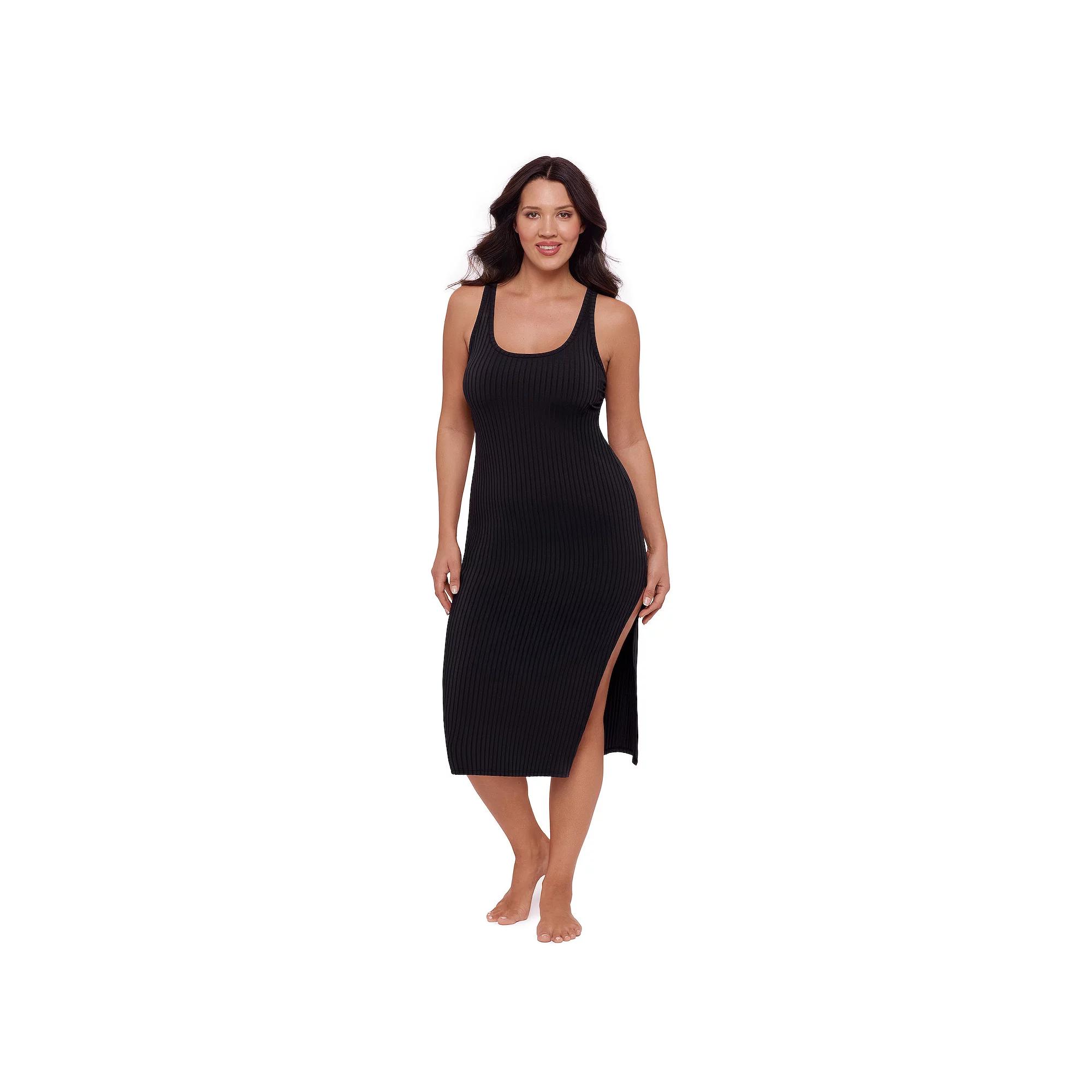 Women's S3 Swim Slit Midi Dress Coverup,  Product Image