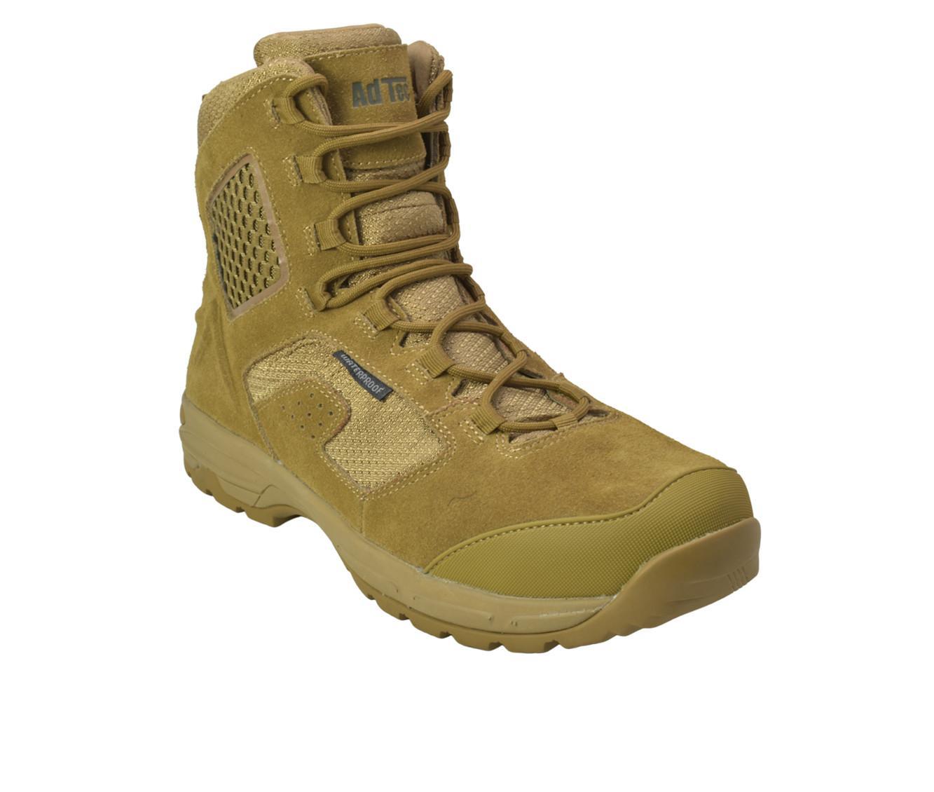 Men's AdTec 8" Suede Waterproof Tactical Work Boots Product Image