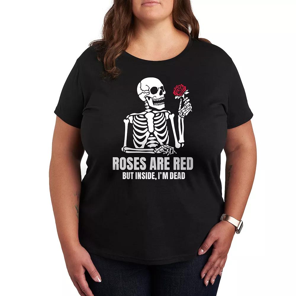 Plus Roses Red Inside Dead Graphic Tee, Women's,  Product Image