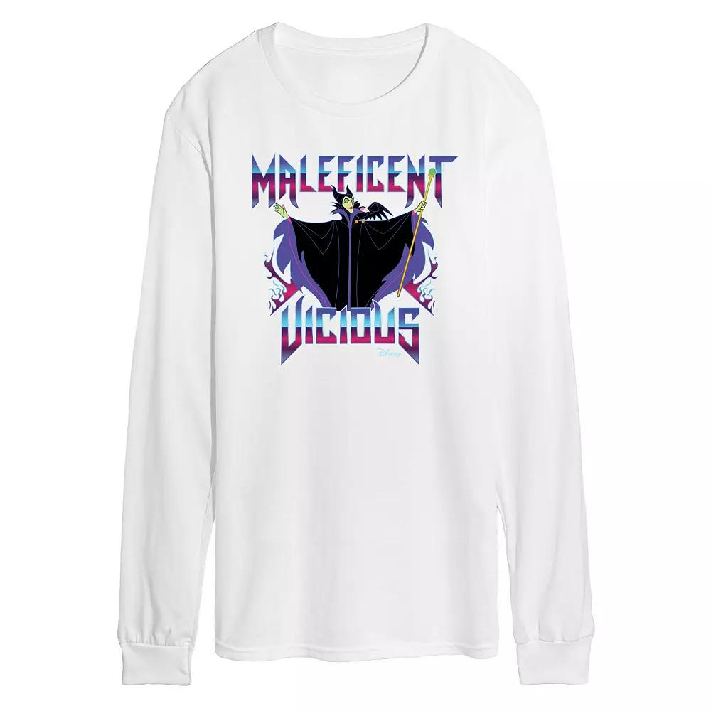 Disney Villains Maleficent Men's Vicious Long Sleeve Graphic Tee,  Product Image