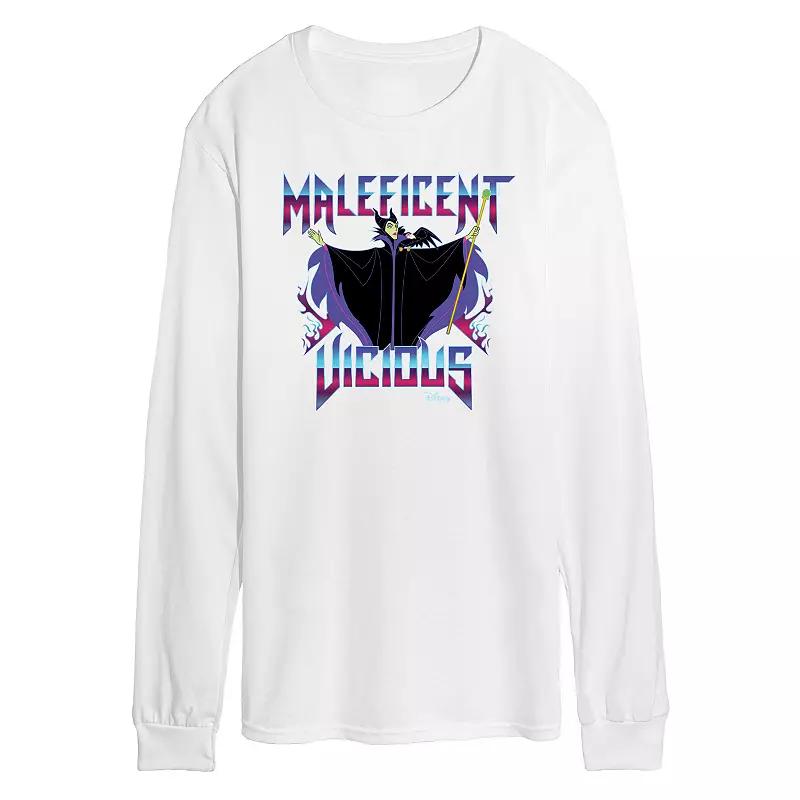 Disney Villains Maleficent Men's Vicious Long Sleeve Graphic Tee,  Product Image
