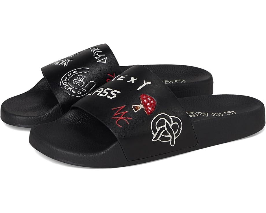 Men's COACH Slide With Sketch Print Product Image