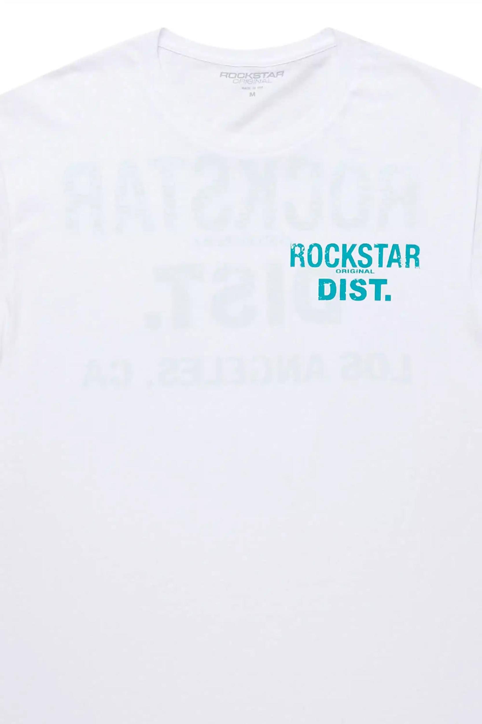 Lake White/Aqua Graphic T-Shirt Male Product Image