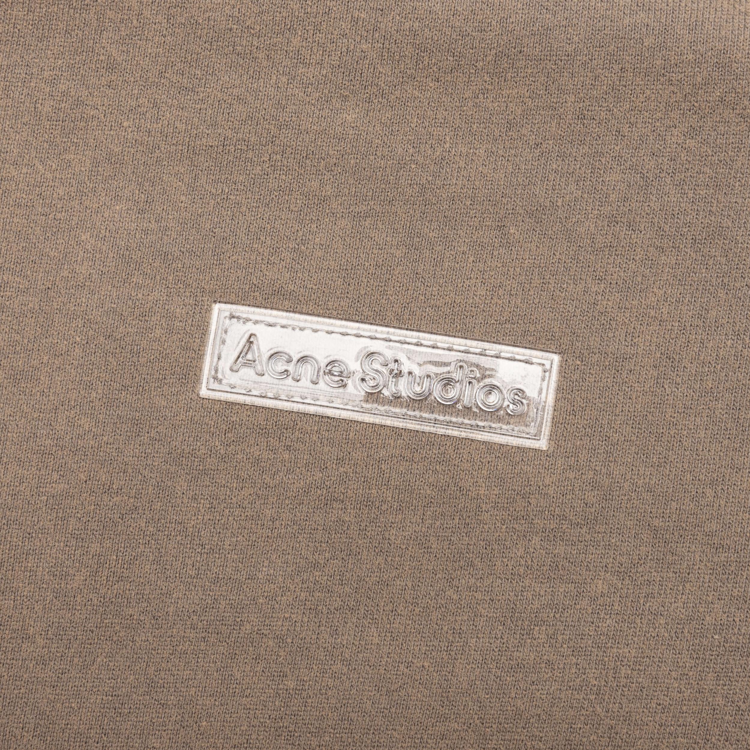 Garment Dyed Crew Neck T-shirt - Taupe Brown Male Product Image