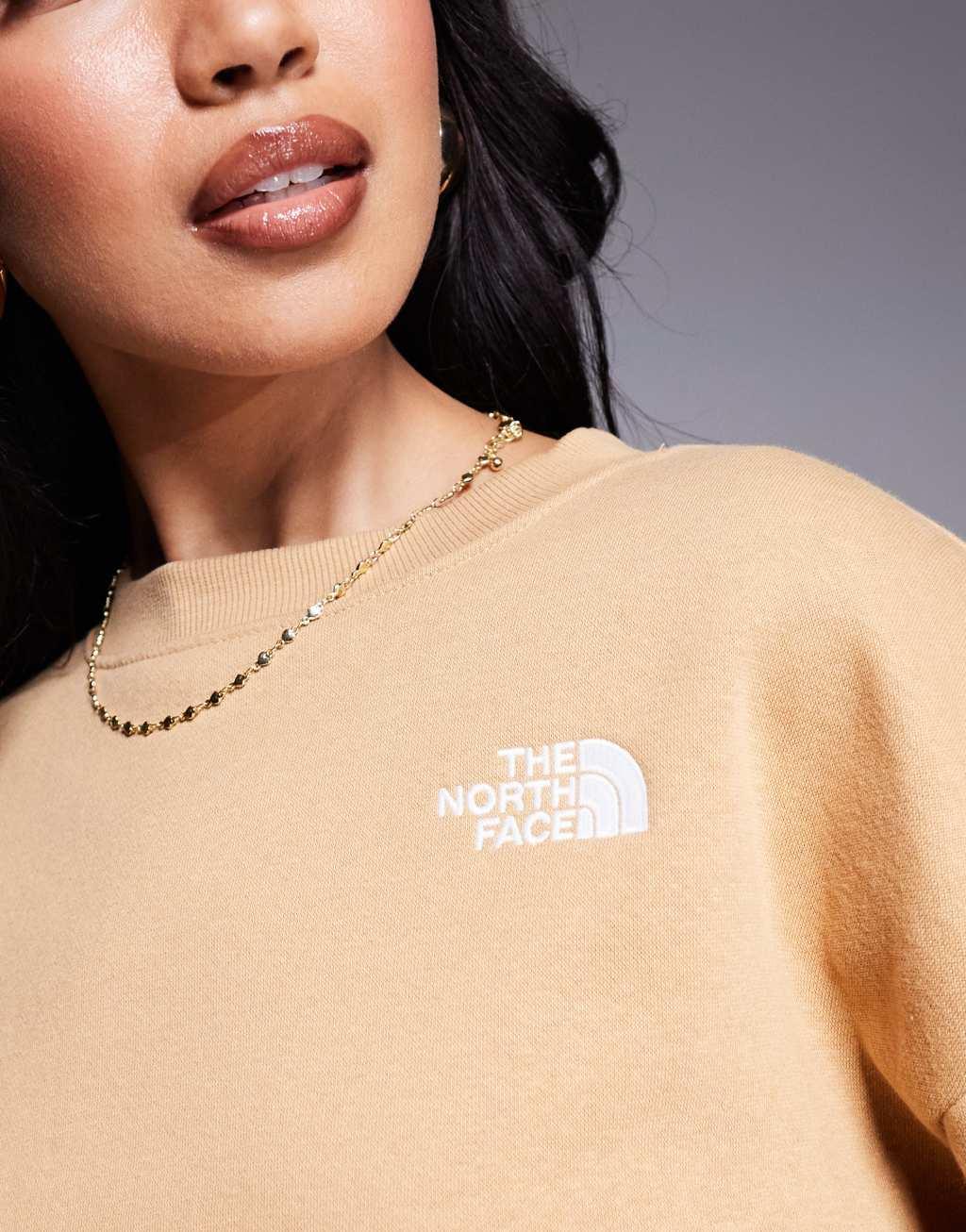 The North Face Evolution oversized crew sweatshirt in brown Product Image