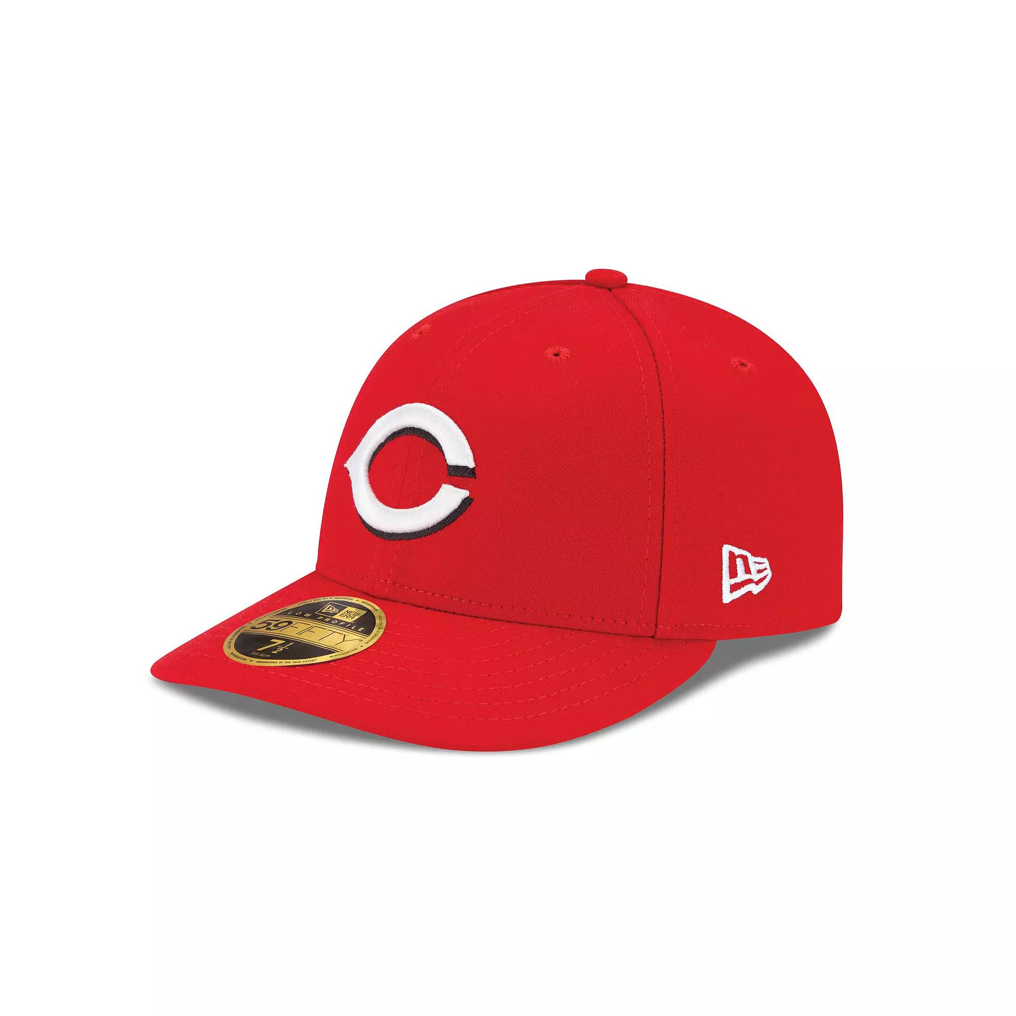 Men's New Era Red Cincinnati Reds Authentic Collection On Field Low Profile Home 59FIFTY Fitted Hat,  Product Image