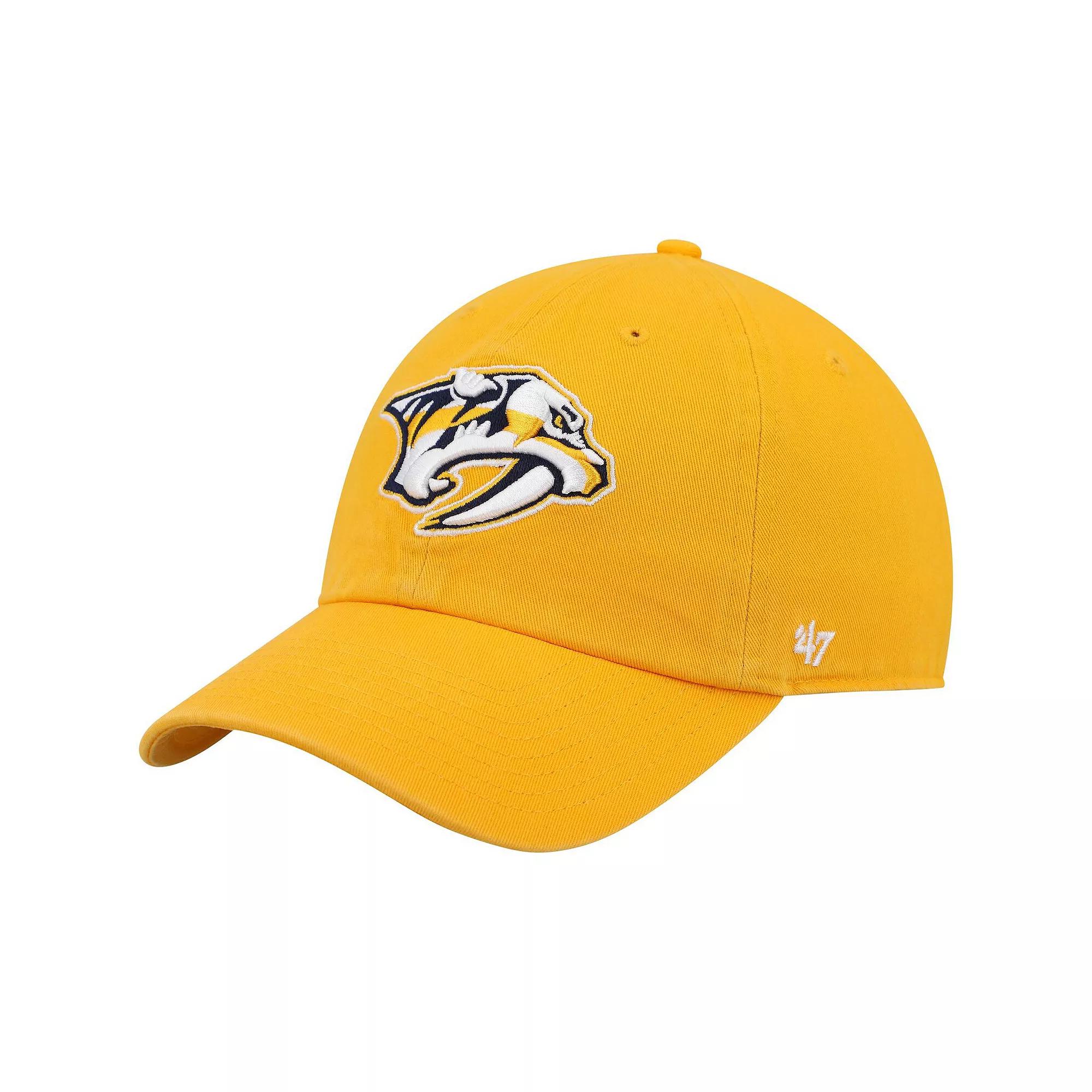Men's '47 Gold Nashville Predators Clean Up Adjustable Hat, Pdt Gold Product Image