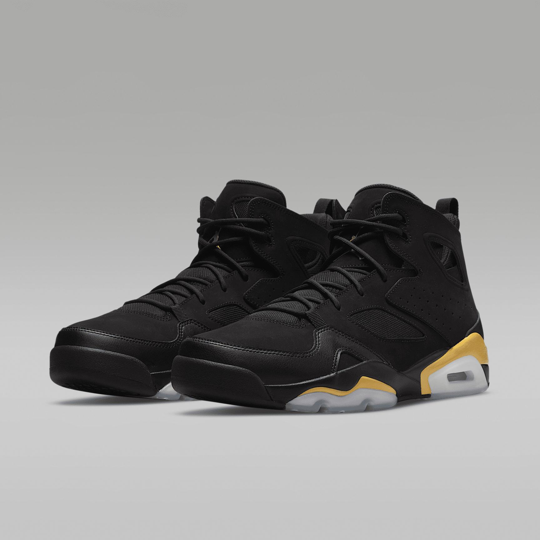 Jordan Mens Jordan Flight Club 91 - Mens Basketball Shoes Black/Gold Product Image