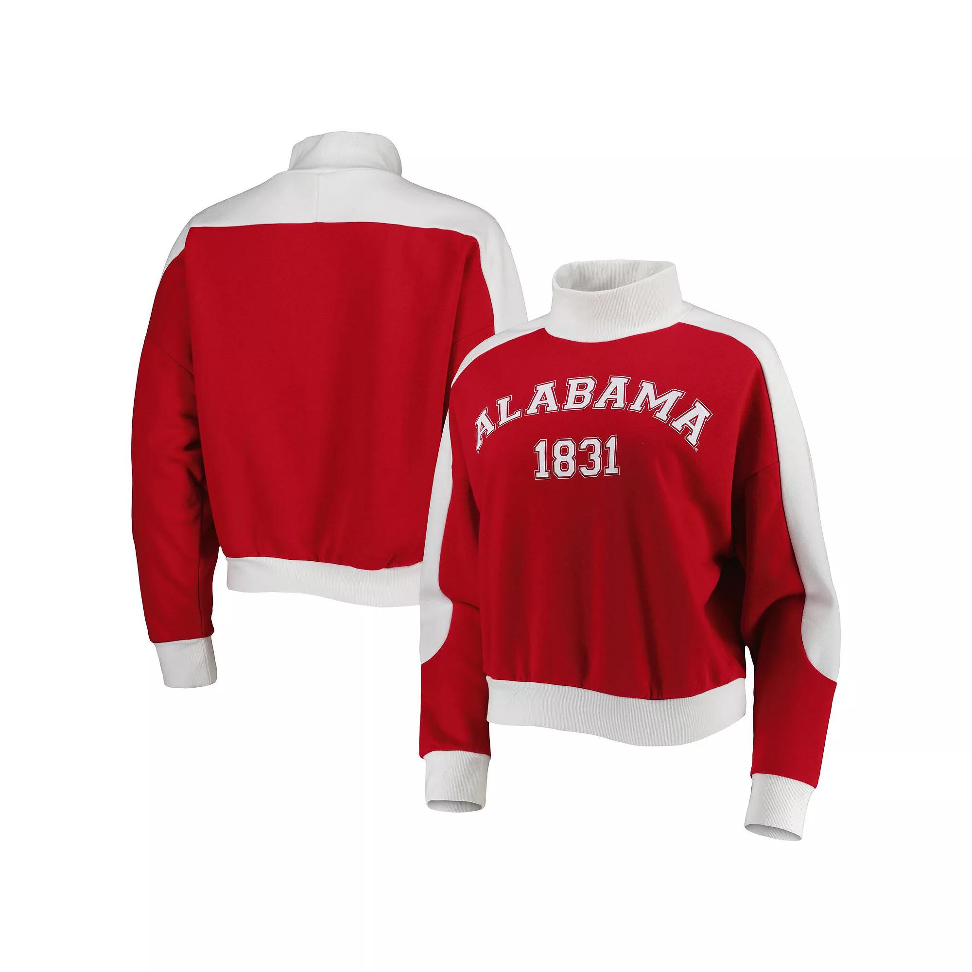 Women's Gameday Couture Crimson Alabama Crimson Tide Make it a Mock Sporty Pullover Sweatshirt,  Product Image