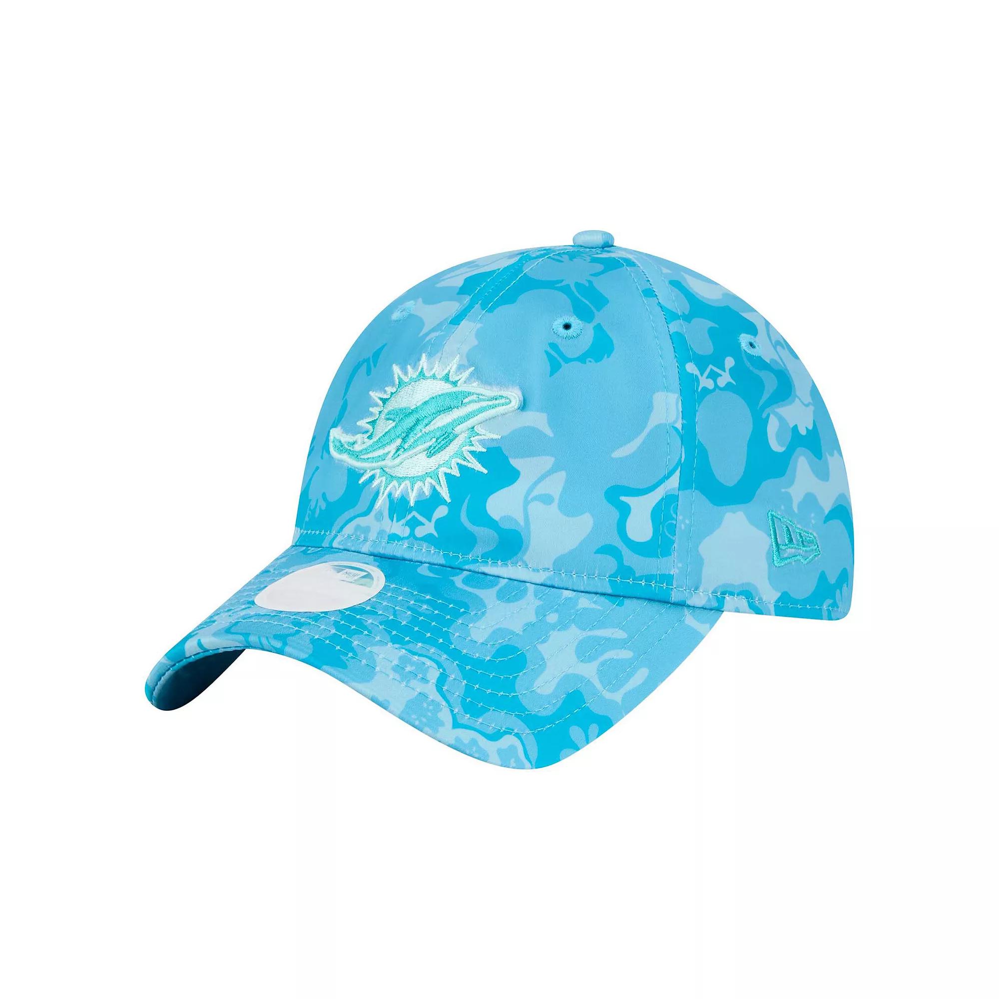 Women's New Era Aqua Miami Dolphins Trippy 9TWENTY Adjustable Hat, Turquoise A Product Image