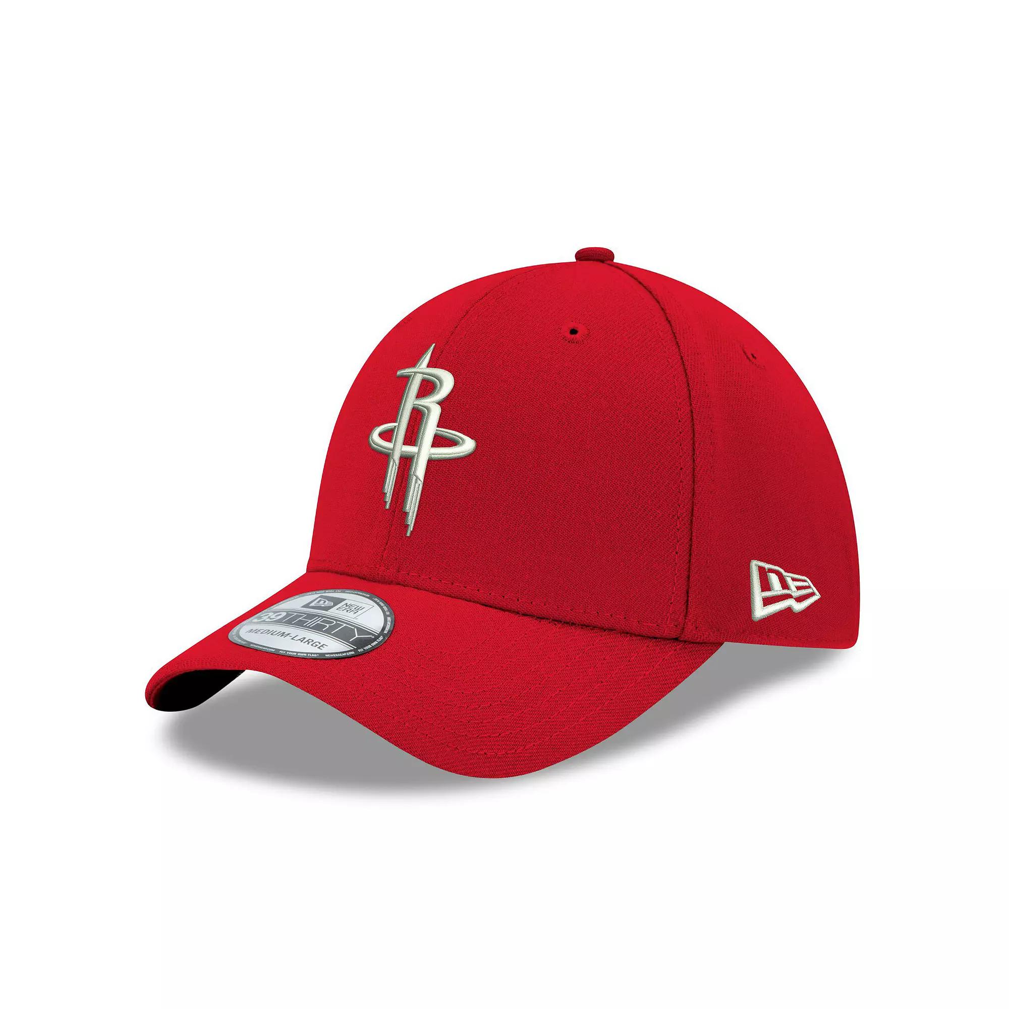 Men's New Era Red Houston Rockets Team Classic 39THIRTY Flex Hat, Size: Medium/Large Product Image