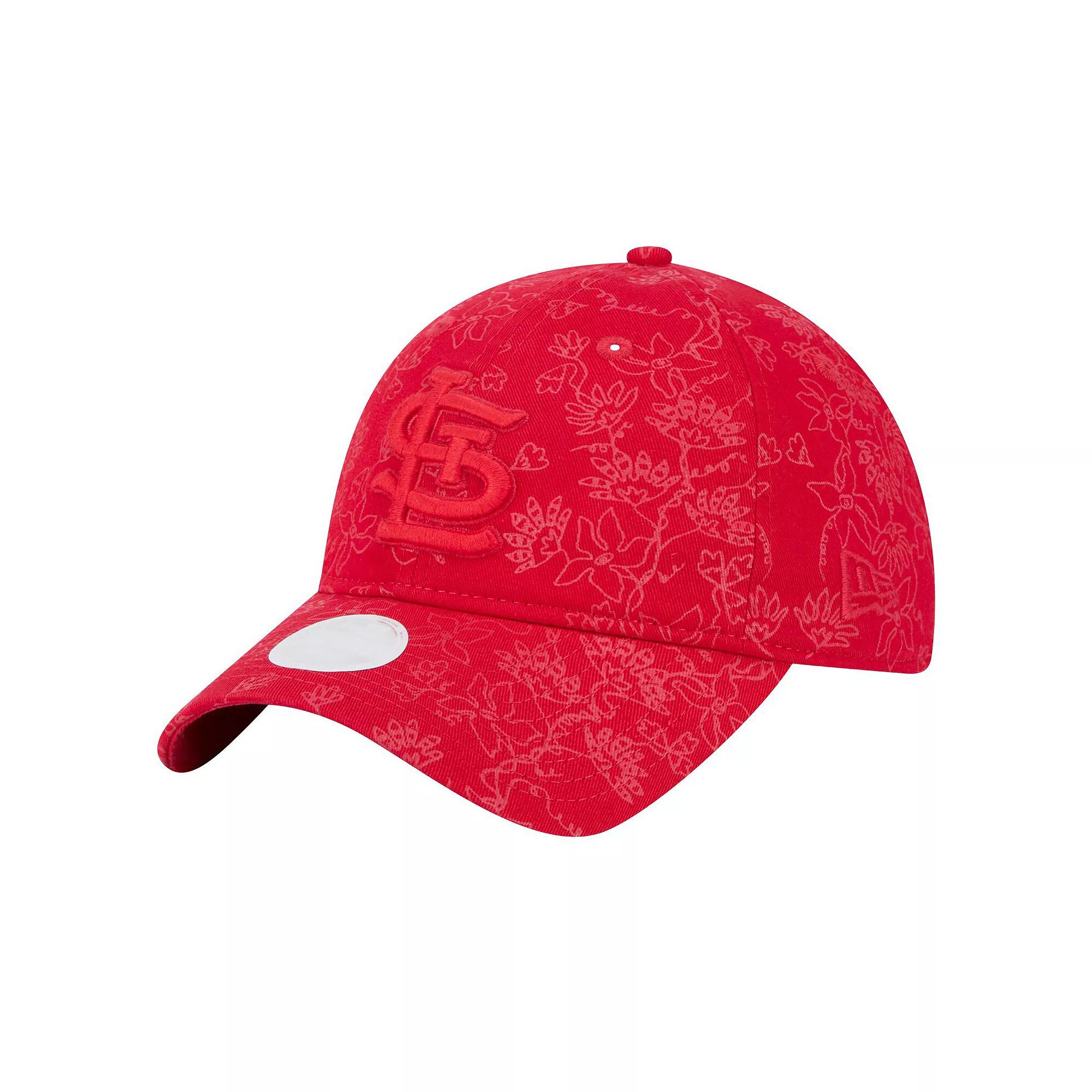 Women's New Era Red St. Louis Cardinals Tonal Floral 9TWENTY Adjustable Hat Product Image
