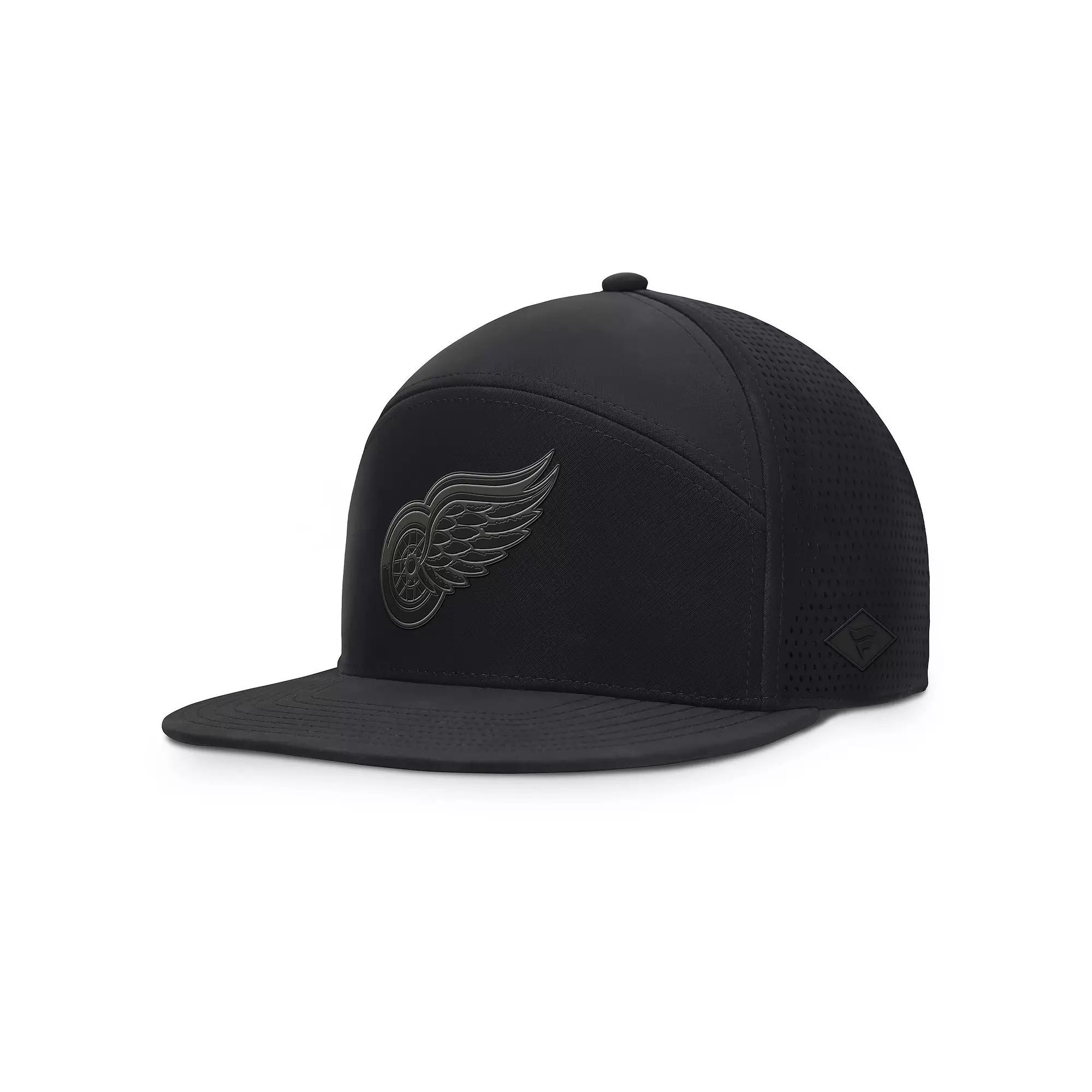 Men's Fanatics Black Detroit Red Wings Front Office Adjustable Hat Product Image