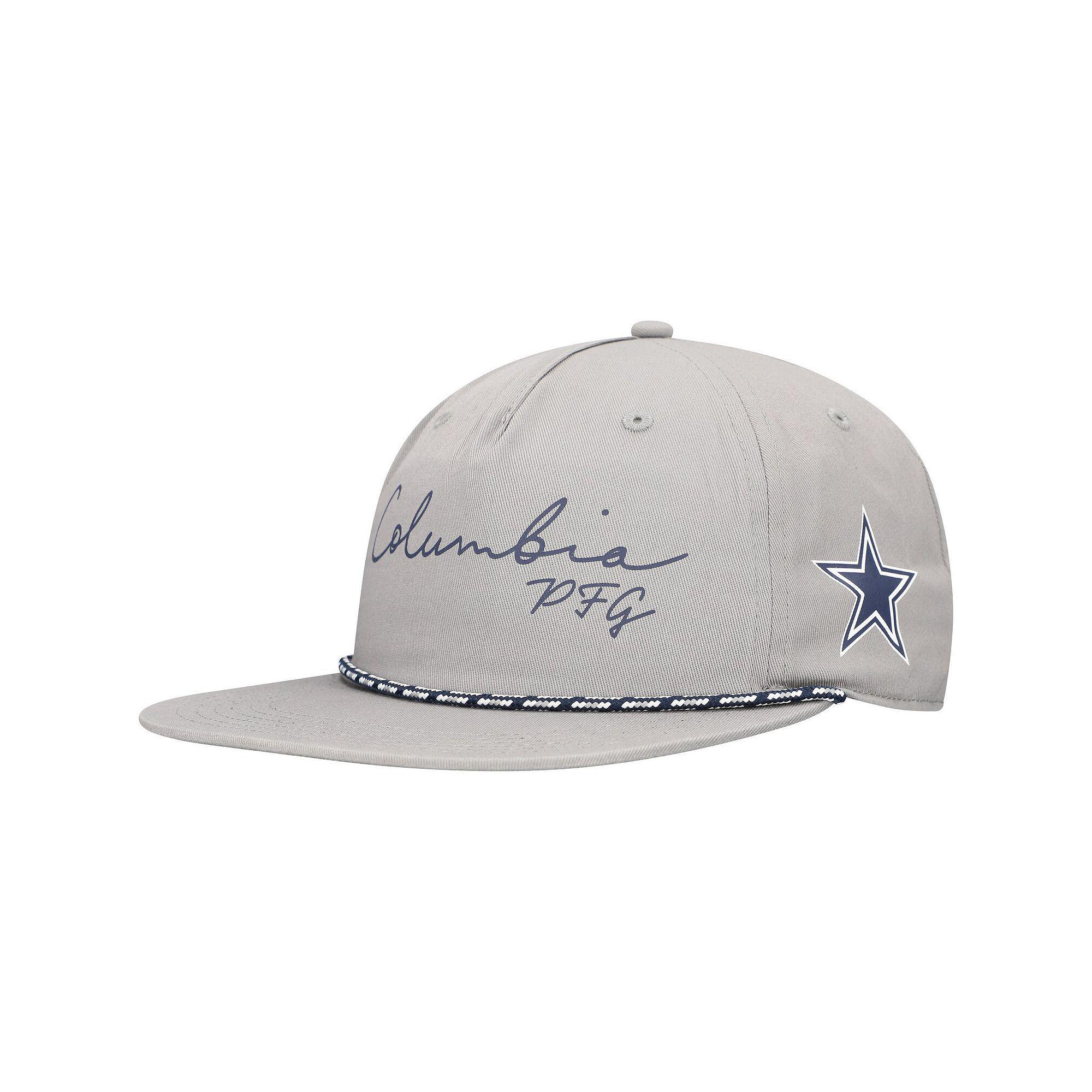 Men's Columbia Gray Dallas Cowboys PHG Back Tack Adjustable Hat, Grey Product Image