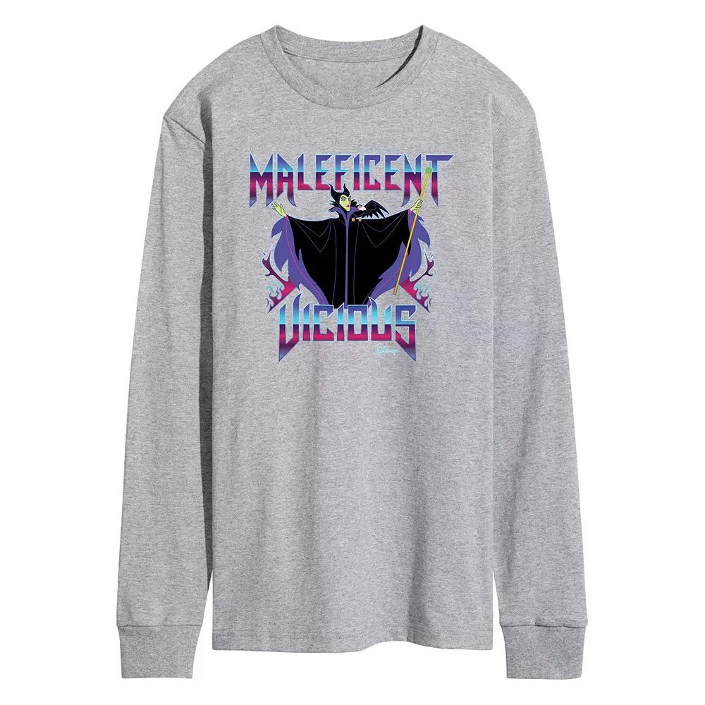 Disney Villains Maleficent Men's Vicious Long Sleeve Graphic Tee,  Product Image
