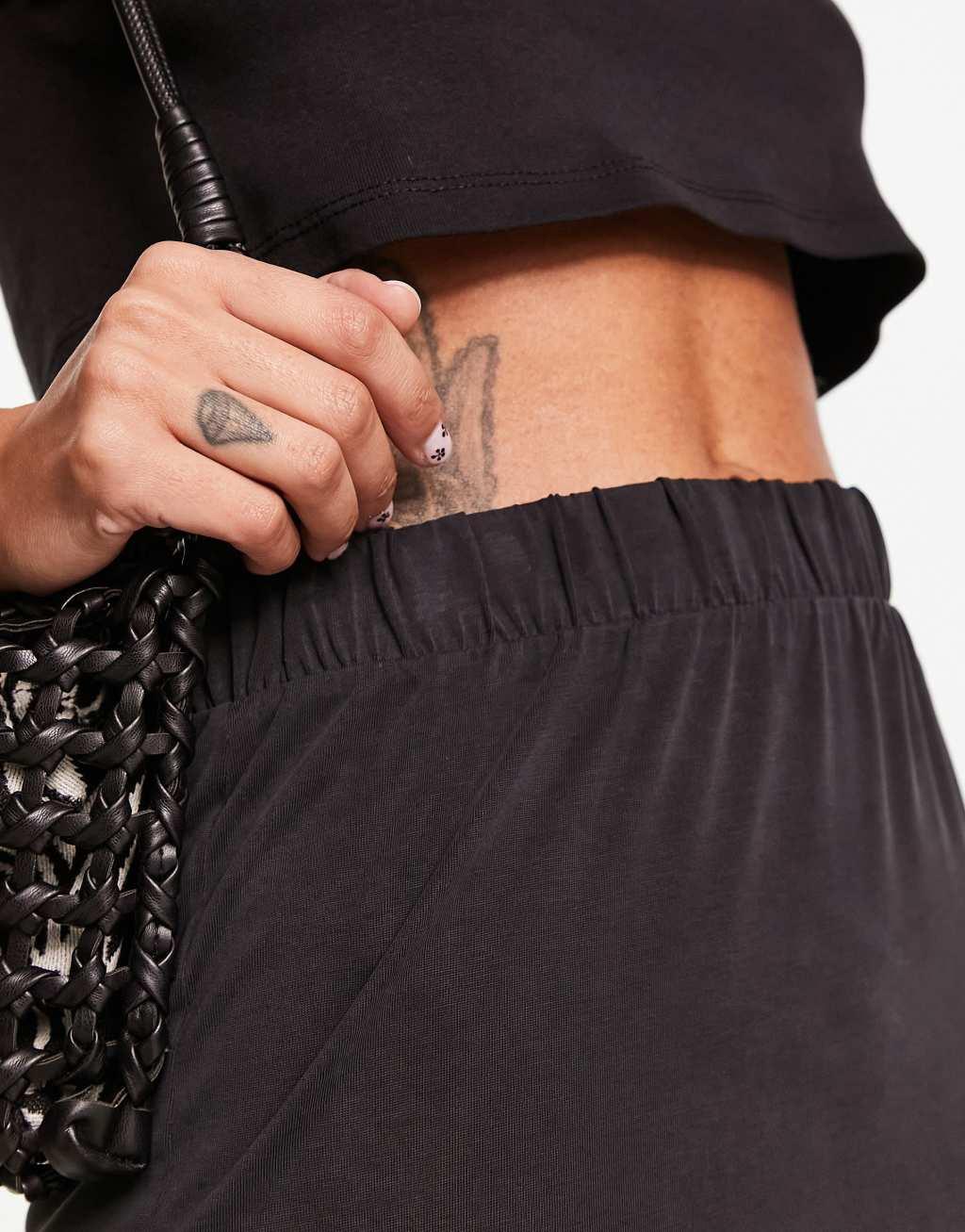 Vila slinky maxi skirt with split sides Product Image