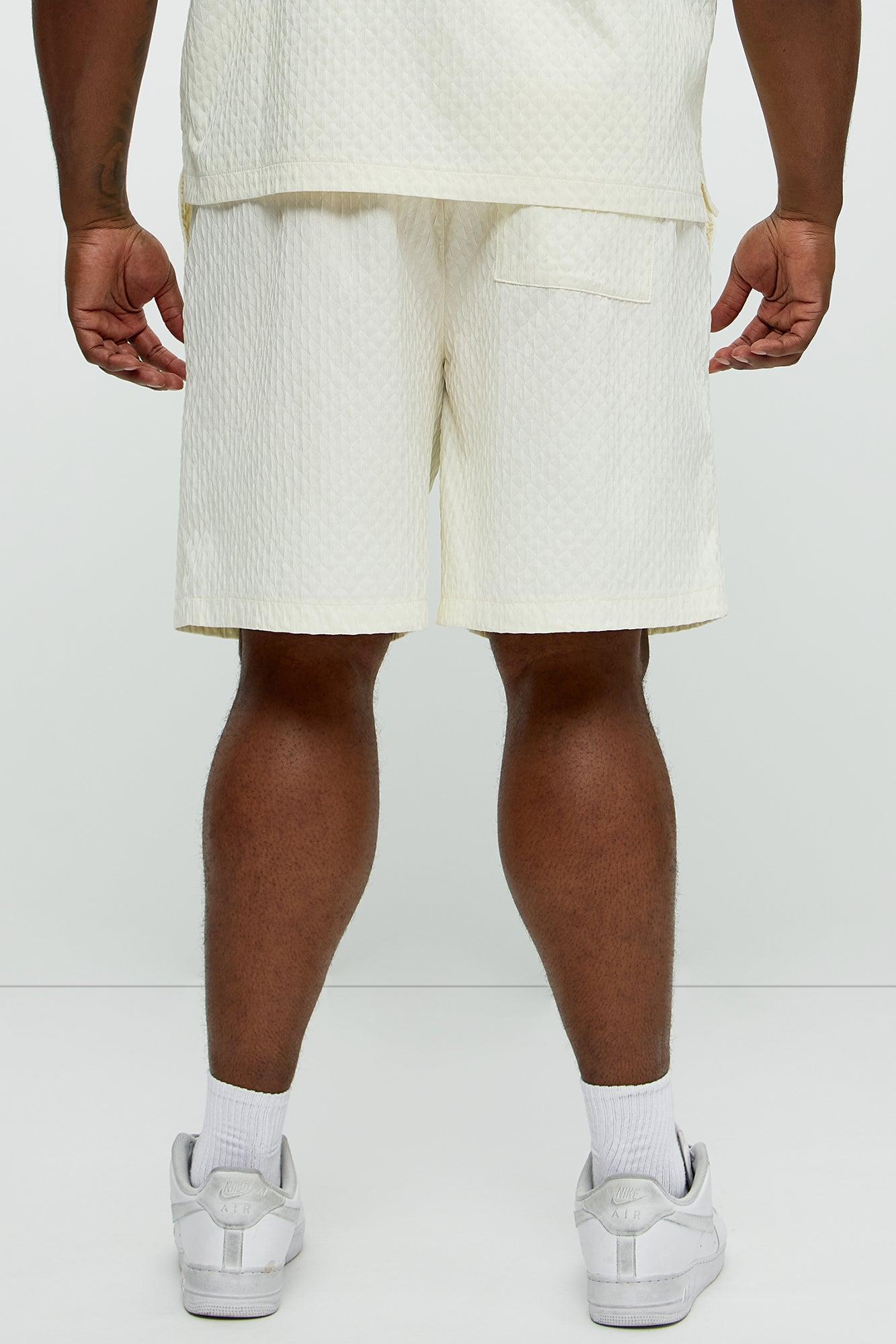 Mounce Textured Shorts - Off White Product Image