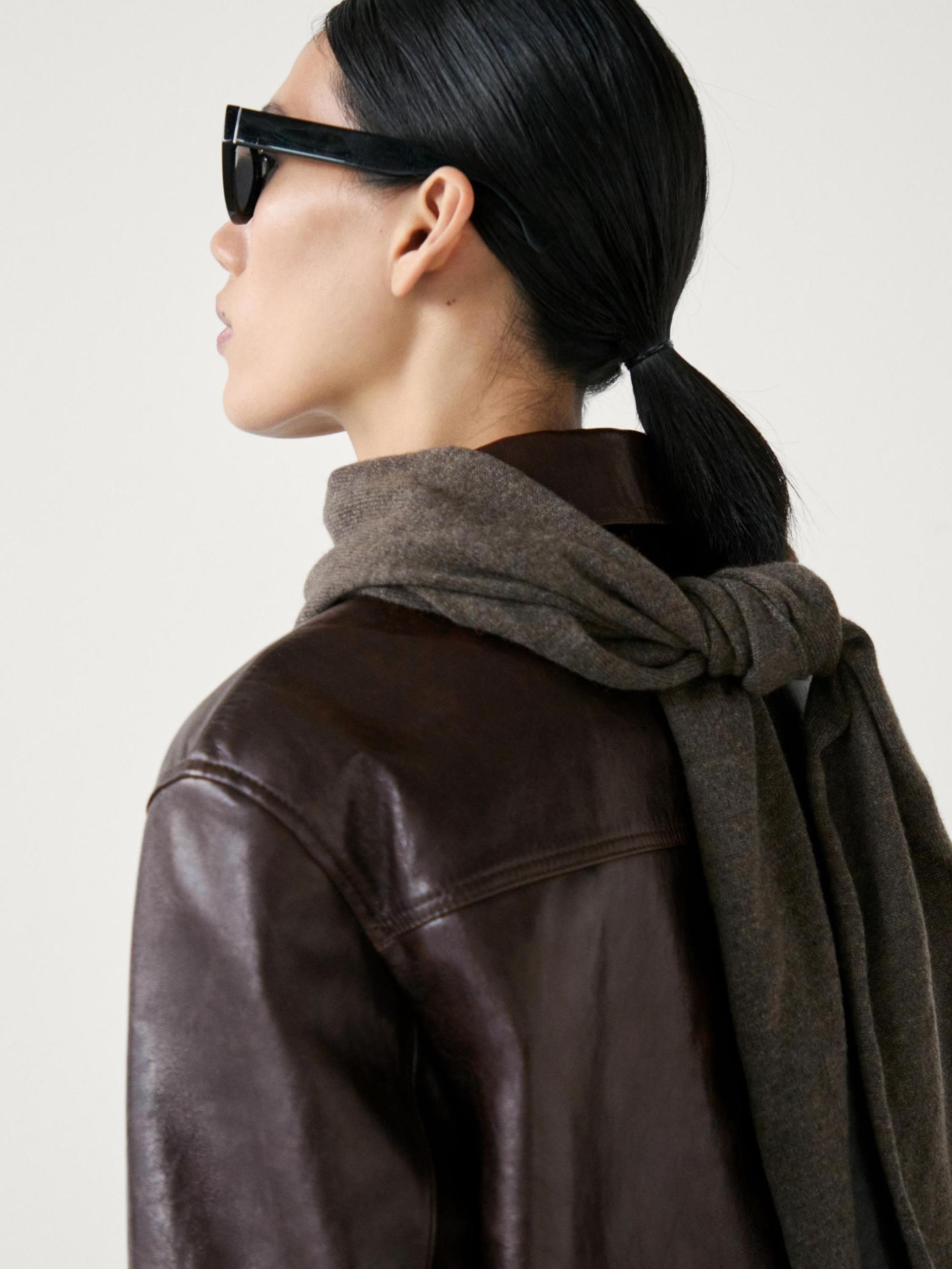 Nappa leather textured blazer Product Image