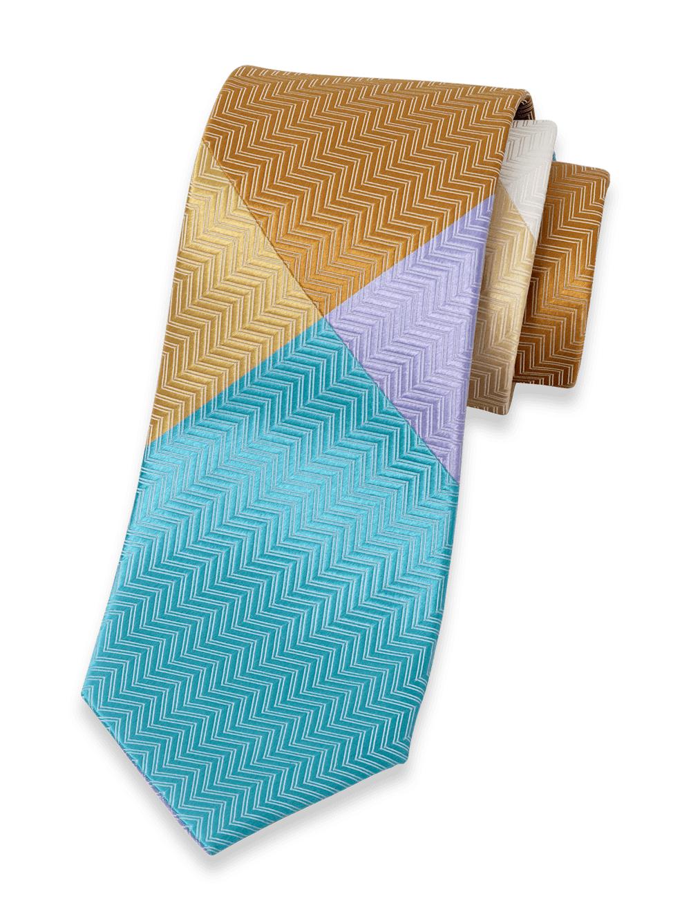 Patchwork Woven Silk Tie - Multi Product Image