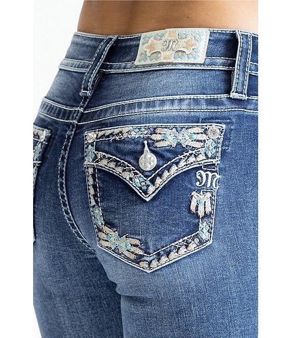 Miss Me Bord Mid-Rise Bootcut Jeans Product Image