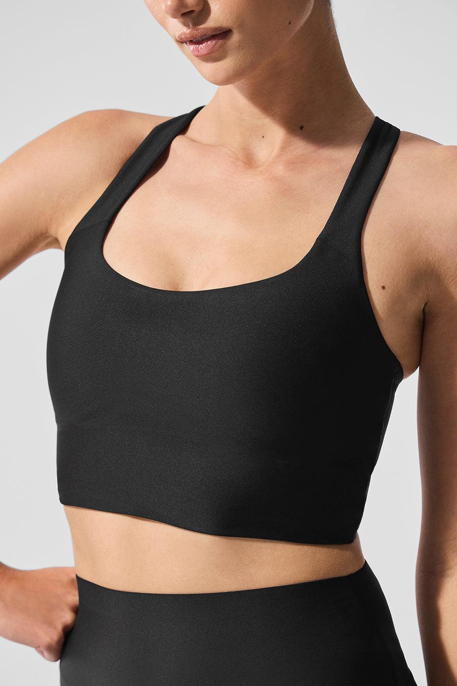 Airlift Sleek Bra Tank - Black Product Image