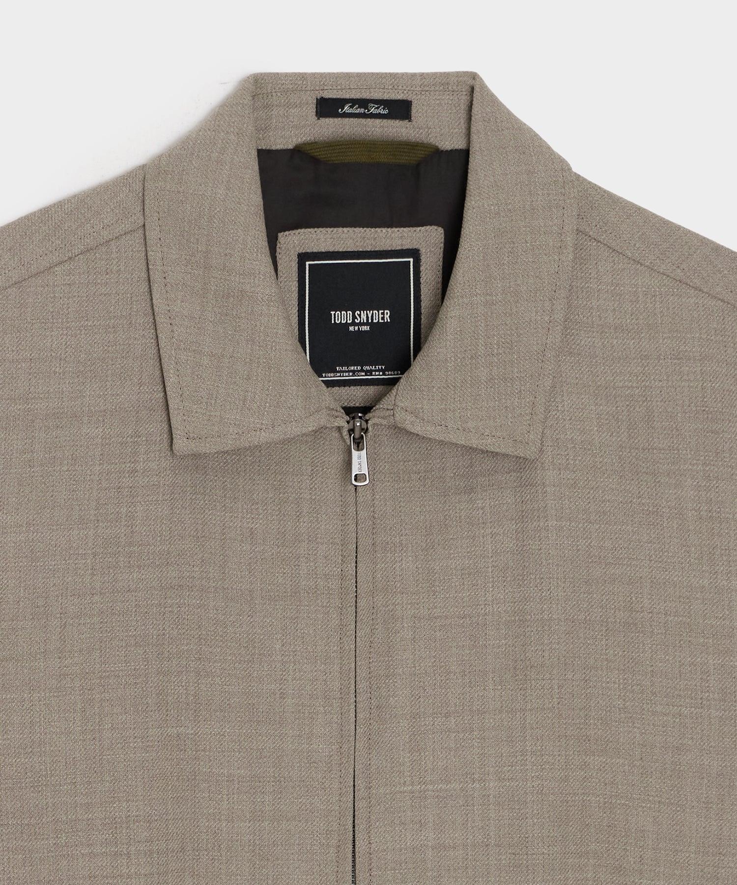 Lightweight Italian Wool Bomber Jacket Product Image