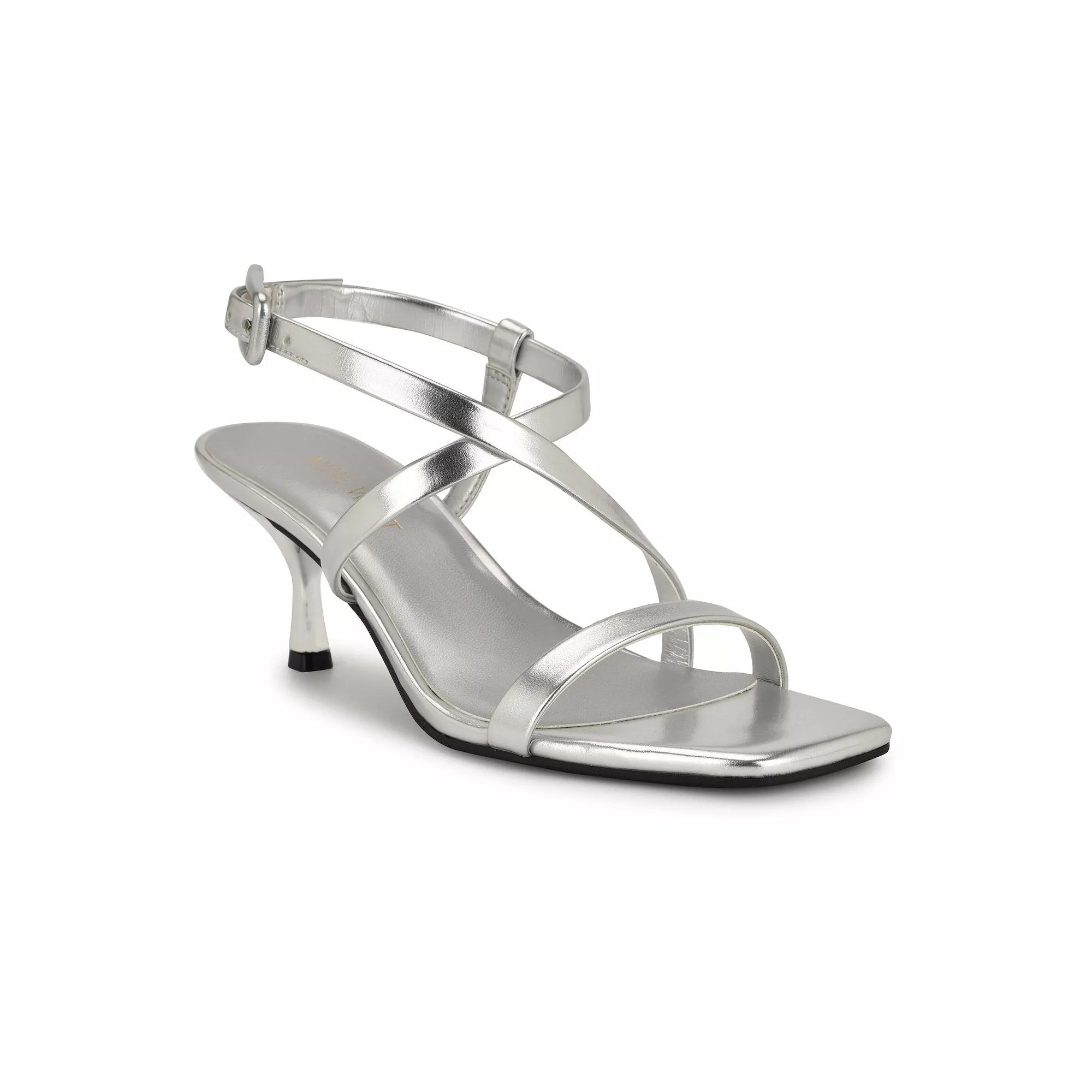 Nine West Hinell Women's Dress Sandals, Size: 9.5, Silver Product Image