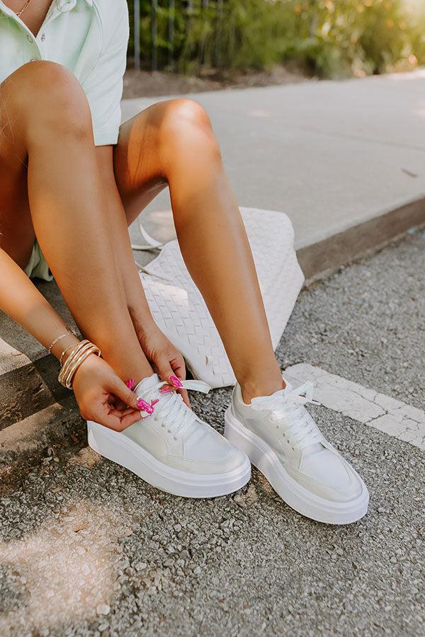 The Kimora Metallic Sneaker In Iridescent Product Image