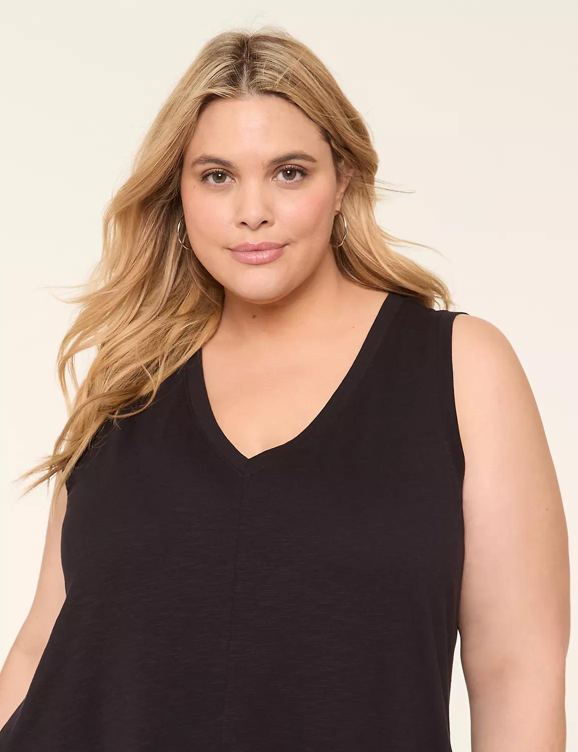 Swing V-Neck Tank Dress Product Image