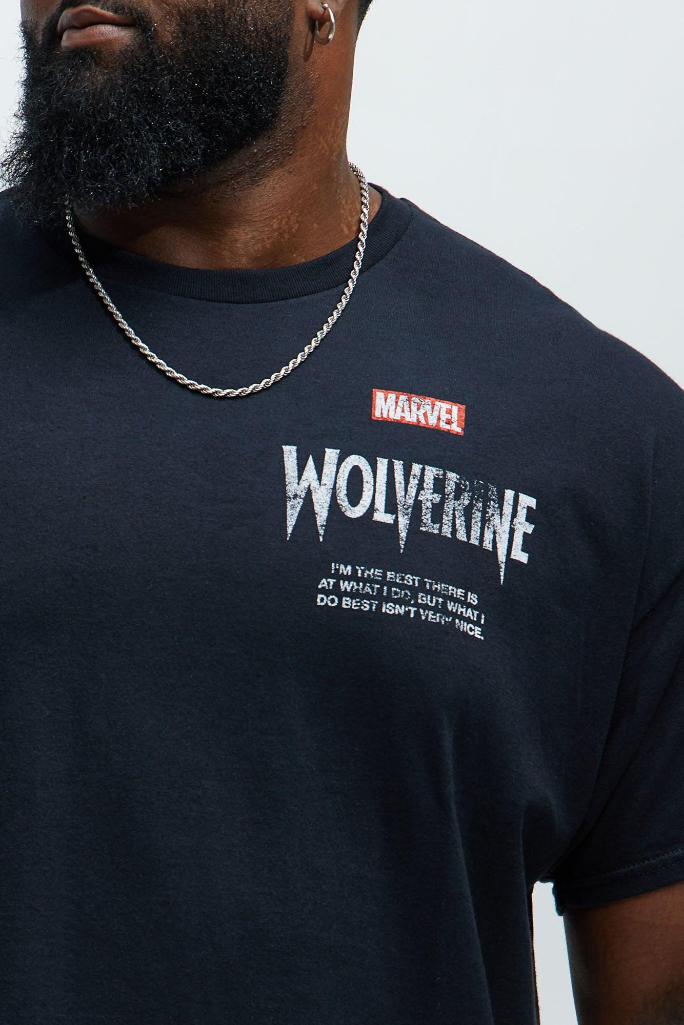 Marvel Wolverine Play Time's Over Short Sleeve Tee - Black Product Image