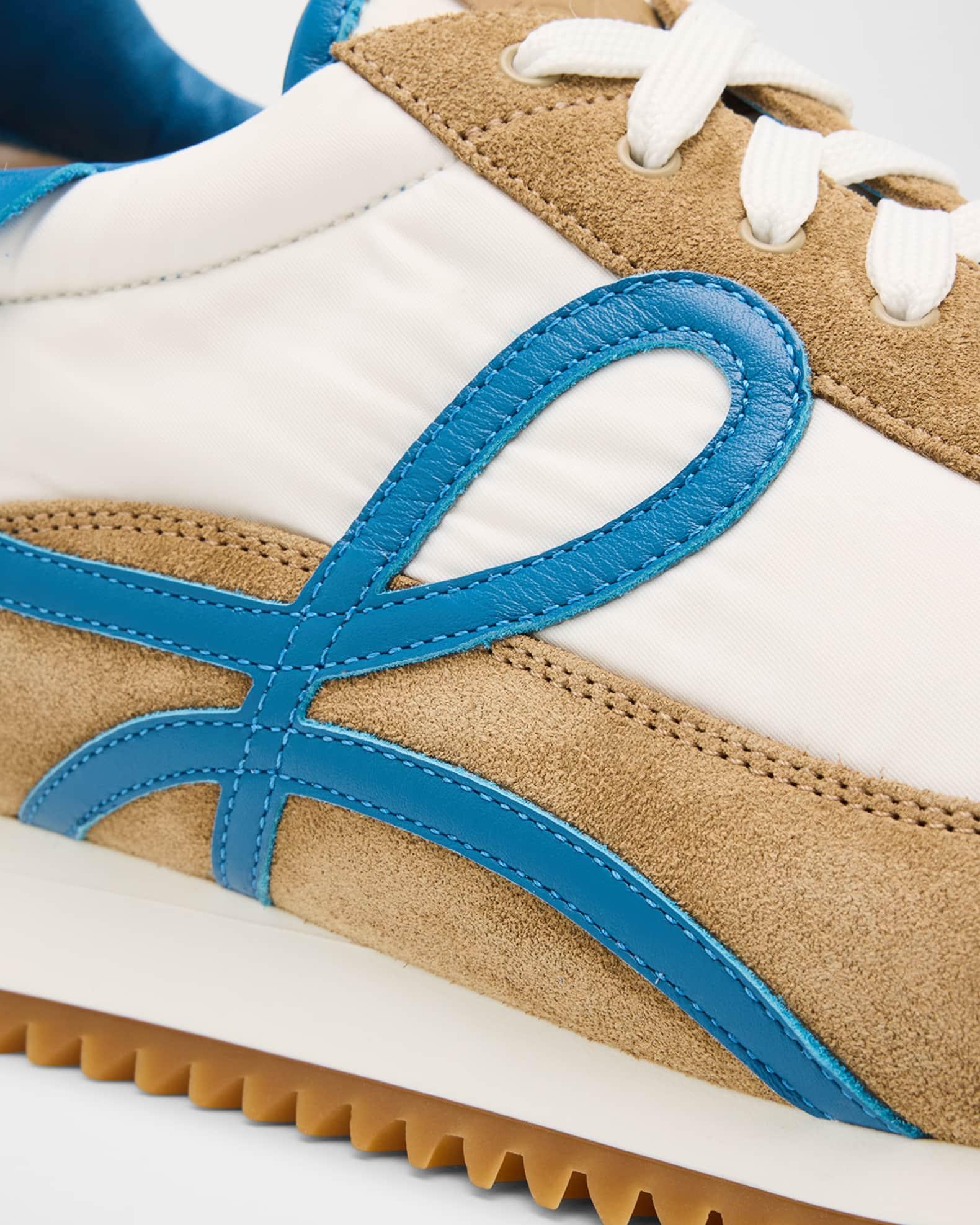 Men's Flow Runner 2.0 Nylon and Suede Sneakers Product Image