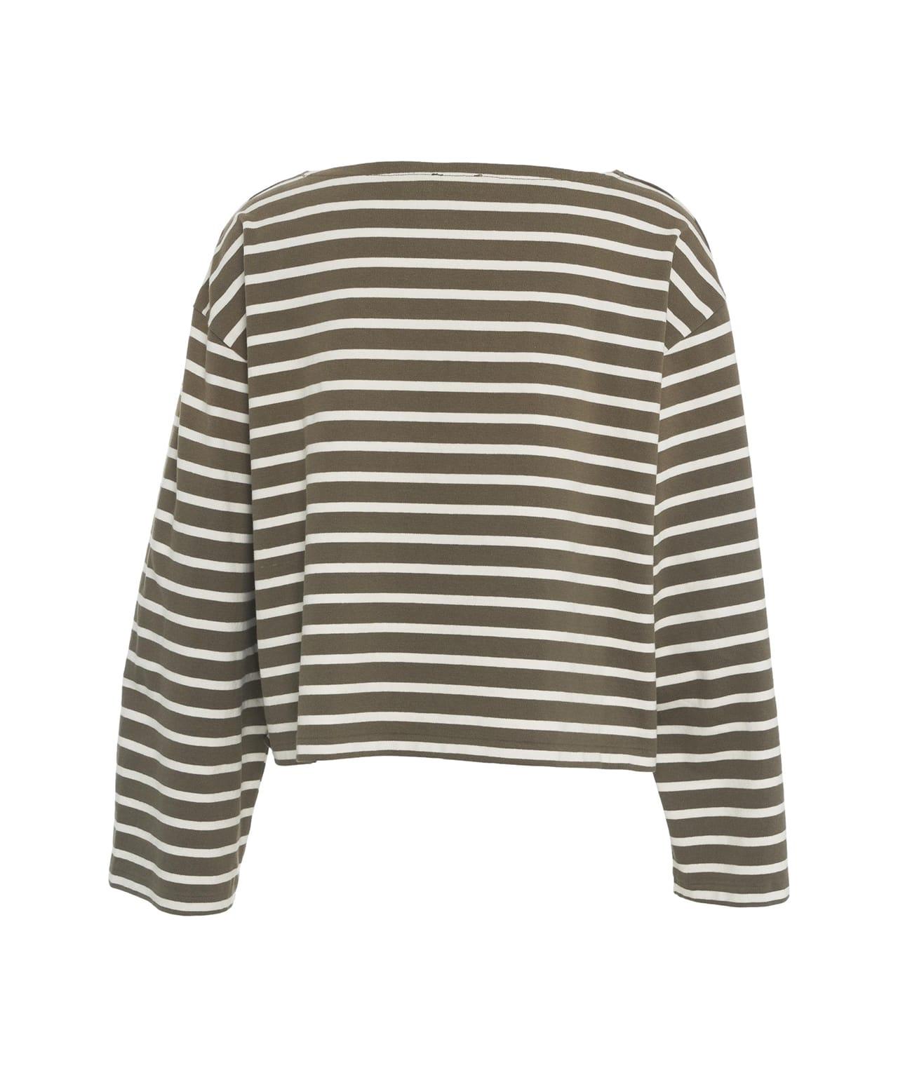Striped cropped pullover Product Image