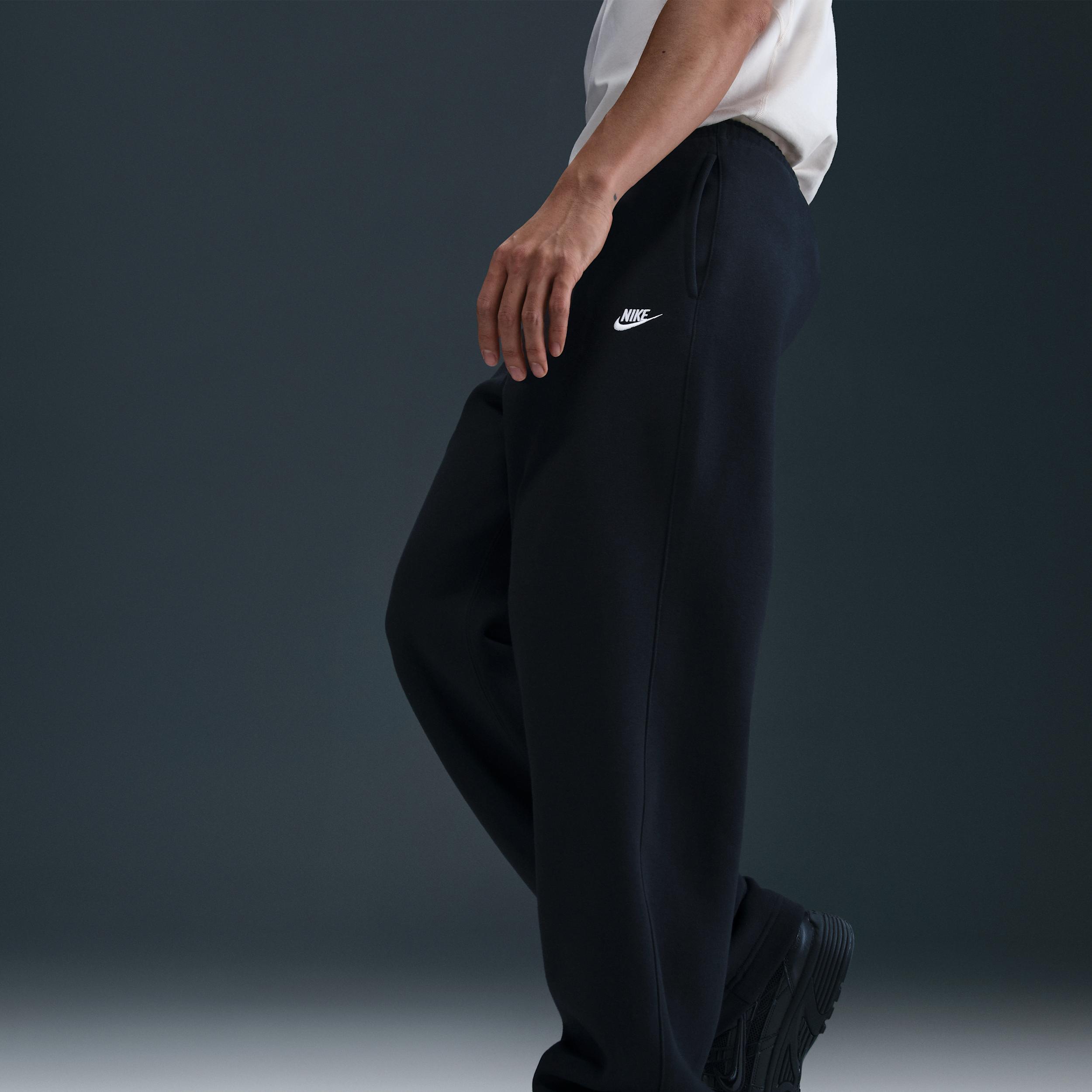 Nike Mens Club Open-Hem Fleece Pants | FN3730-010 Product Image