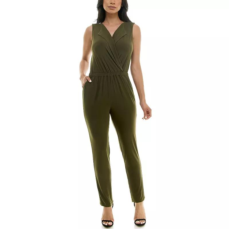 Women's Nina Leonard Collared Jumpsuit,  Product Image