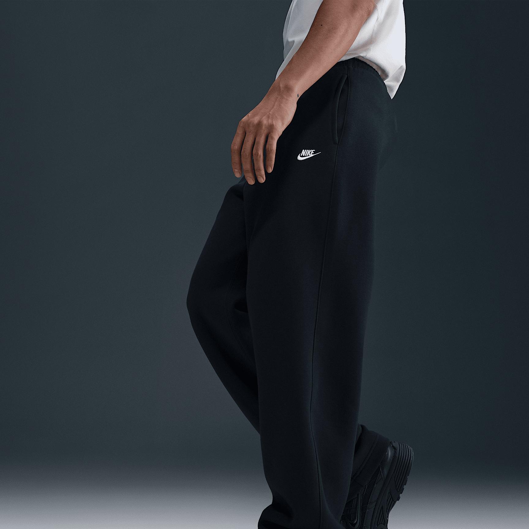 Nike Mens Club Open-Hem Fleece Pants | FN3730-010 Product Image