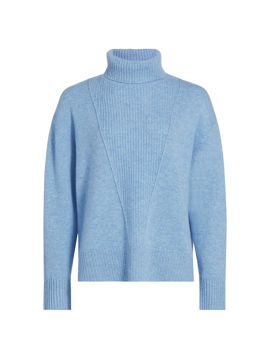 Womens Ribbed Cashmere Turtleneck Product Image