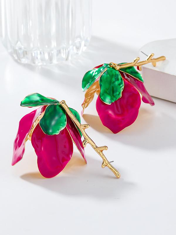 Flower Shape Drop Earrings Product Image