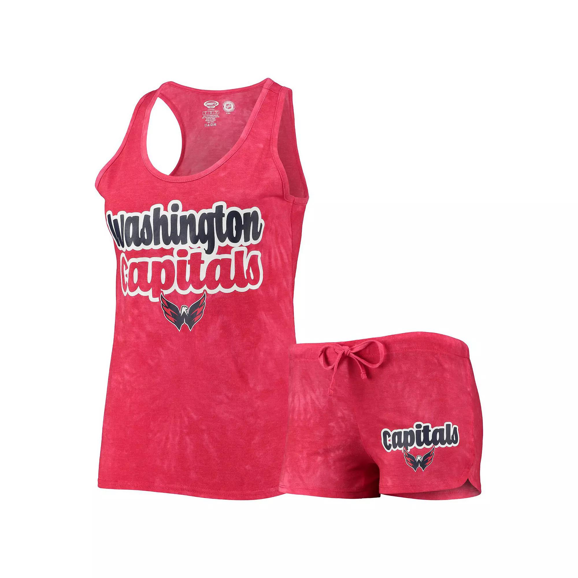 Women's Concepts Sport Red Washington Capitals Billboard Racerback Tank Top & Shorts Set,  Product Image
