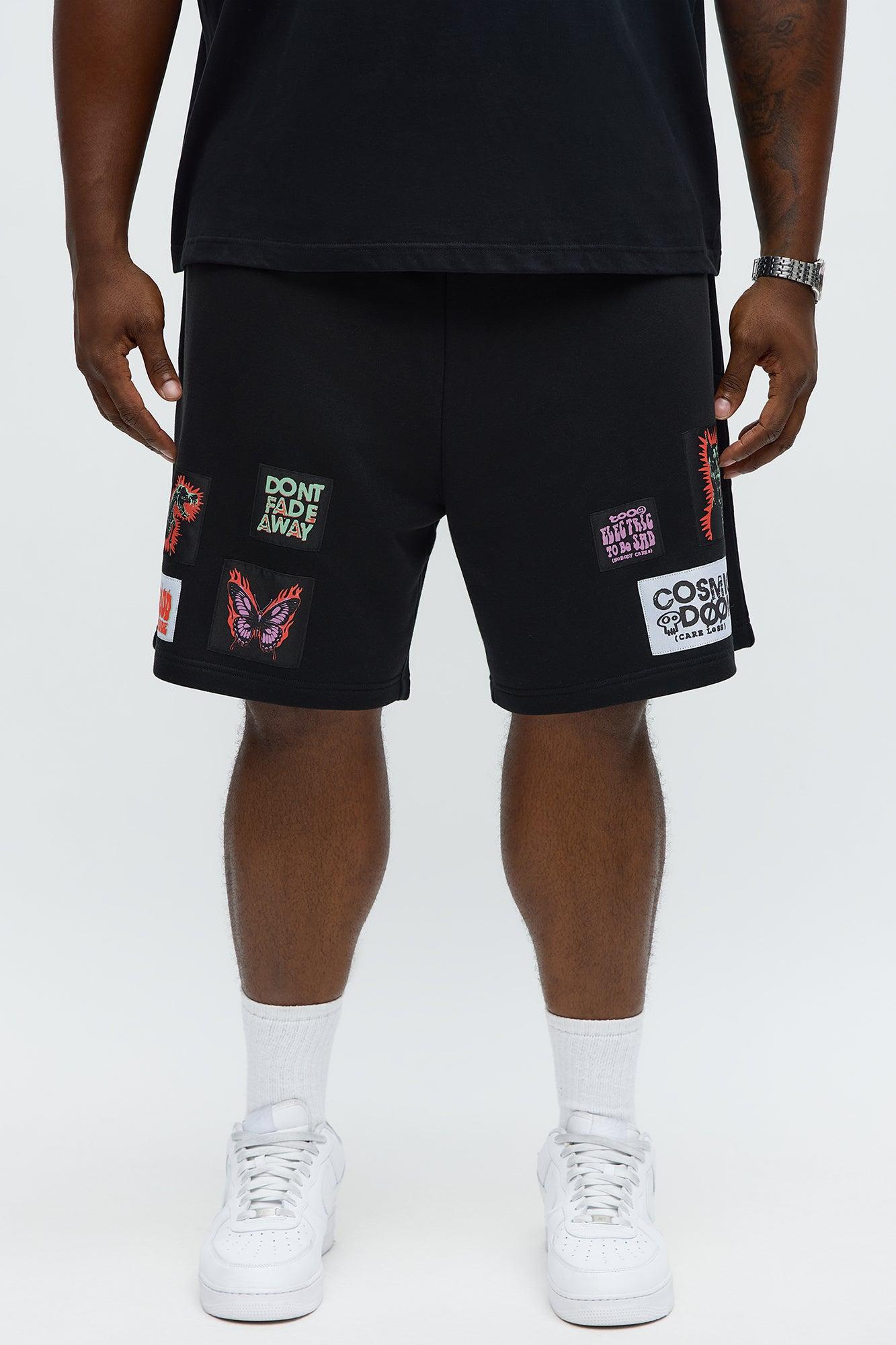Tyson Relaxed Careless Shorts - Black Male Product Image