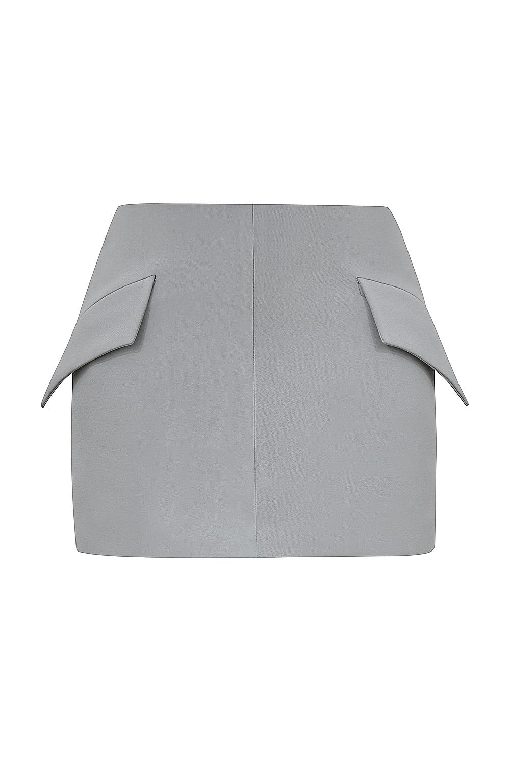 Cici  french grey a-line mini skirt Product Image