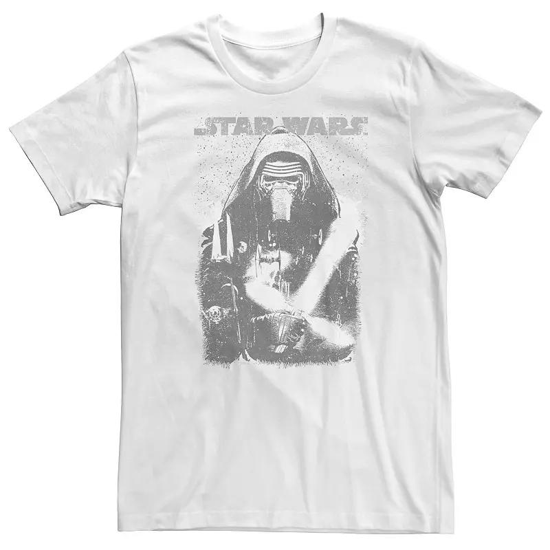 Big & Tall Star Wars Kylo Ren Prey Poster Tee, Men's, Size: 4XL Tall, White Product Image