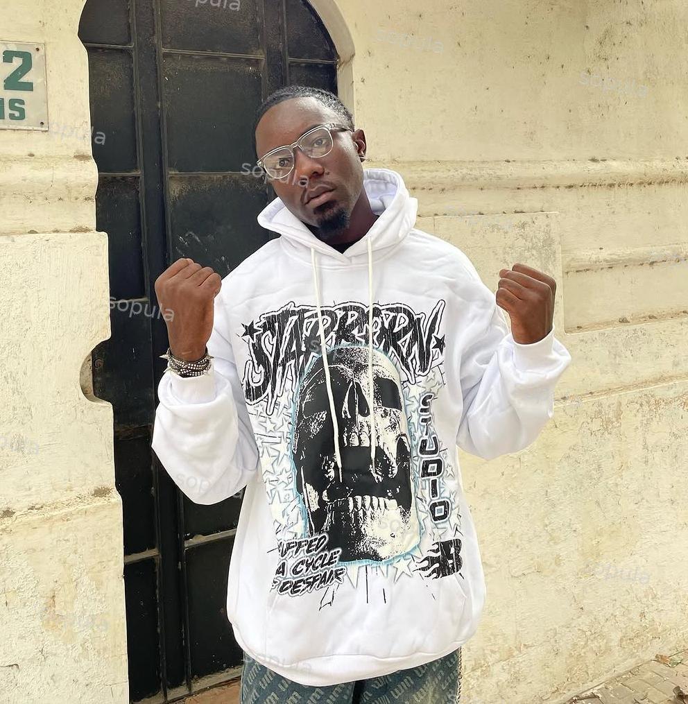 Sopula The Star Skull Star Retro Hell Star Graphic Pocket Hoodie Product Image