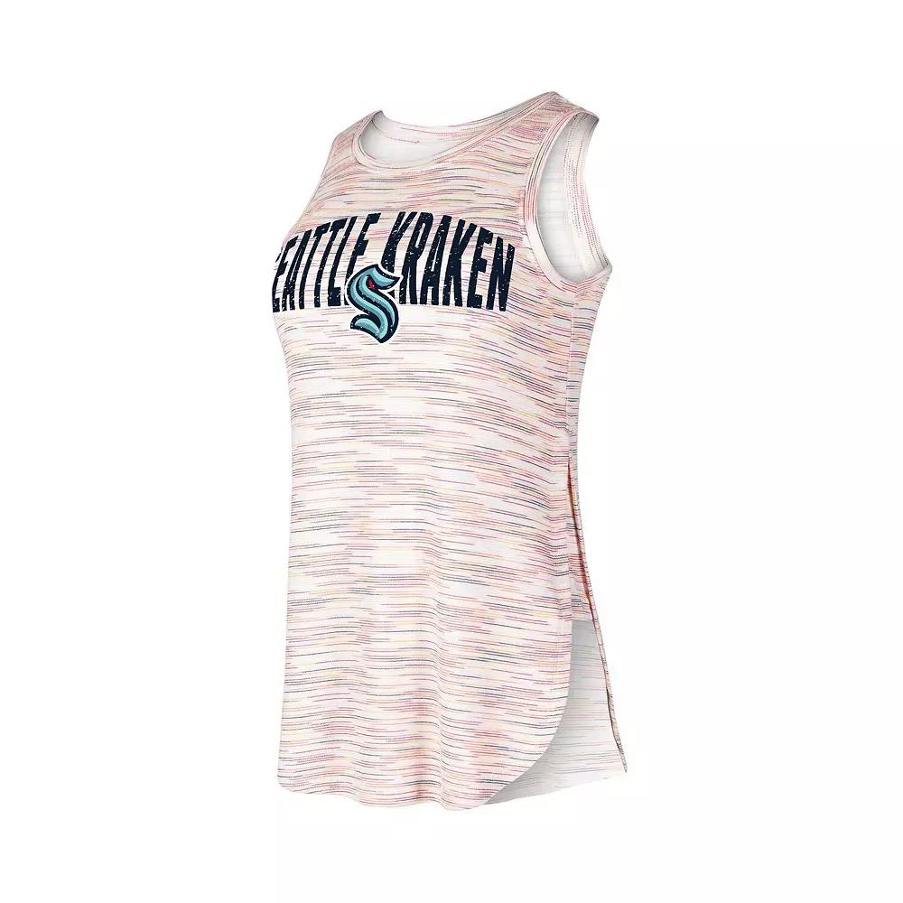 Women's Concepts Sport Seattle Kraken Sunray Multicolor Tri-Blend Tank Top,  Product Image