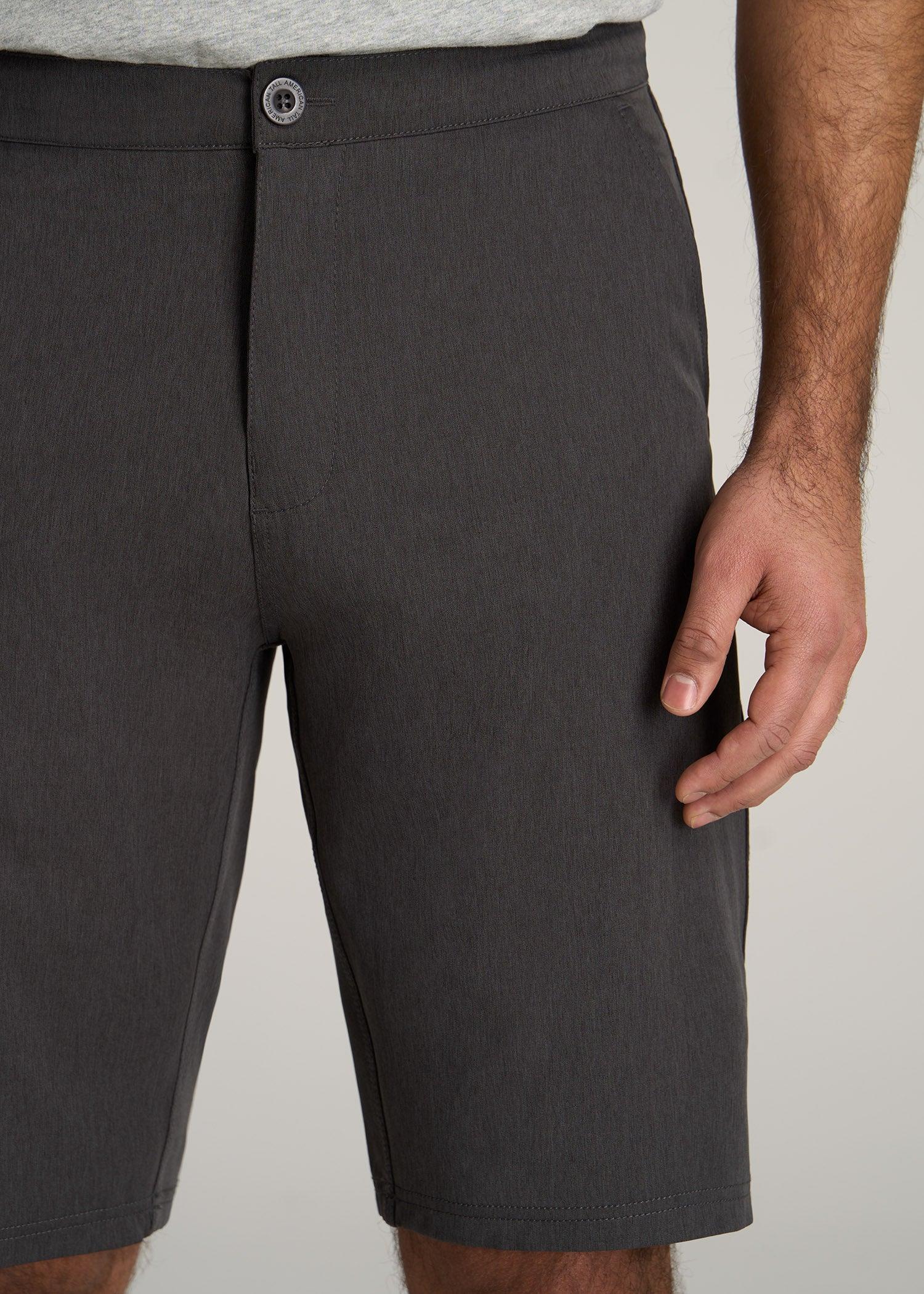 Hybrid Shorts for Tall Men in Anthracite Mix Male Product Image