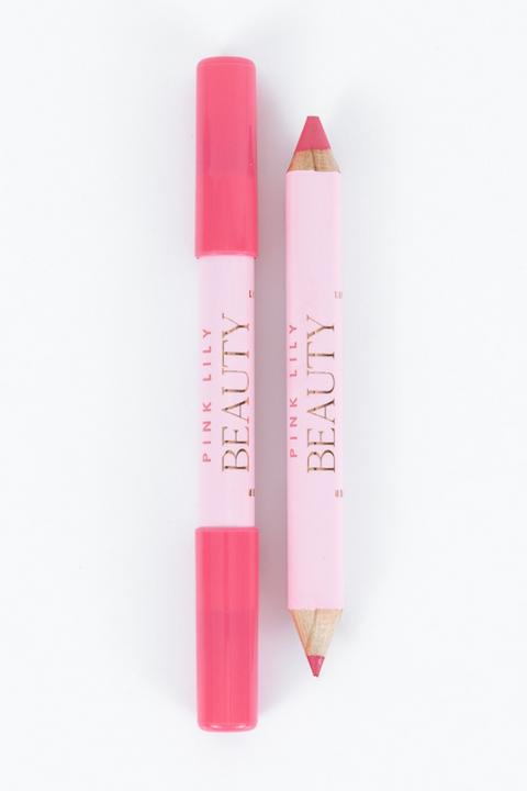 Pink Lily Beauty Double Bloom Dual Lipstick & Lip Liner - Cotton Candy FINAL SALE Product Image