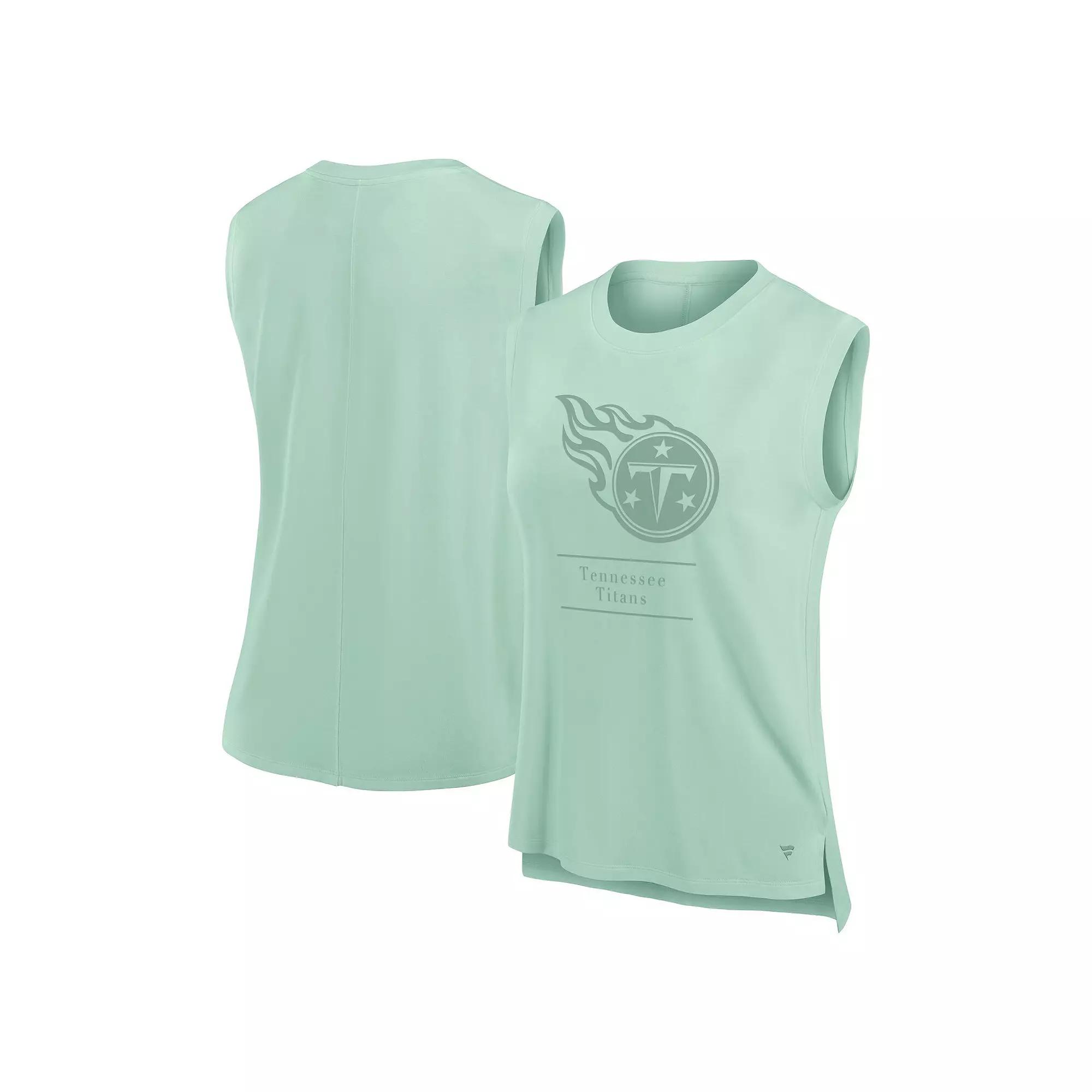 Women's Fanatics Mint Tennessee Titans Studio Embrace Tank Top,  Product Image