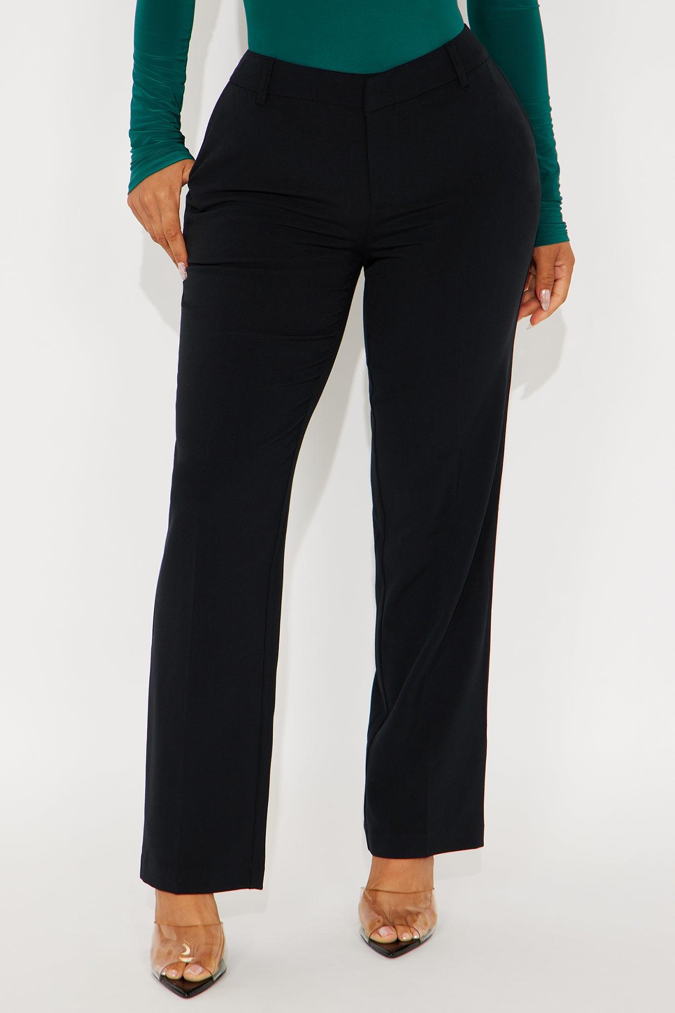 The Amalfi Tapered Trouser Pant - Black Female Product Image