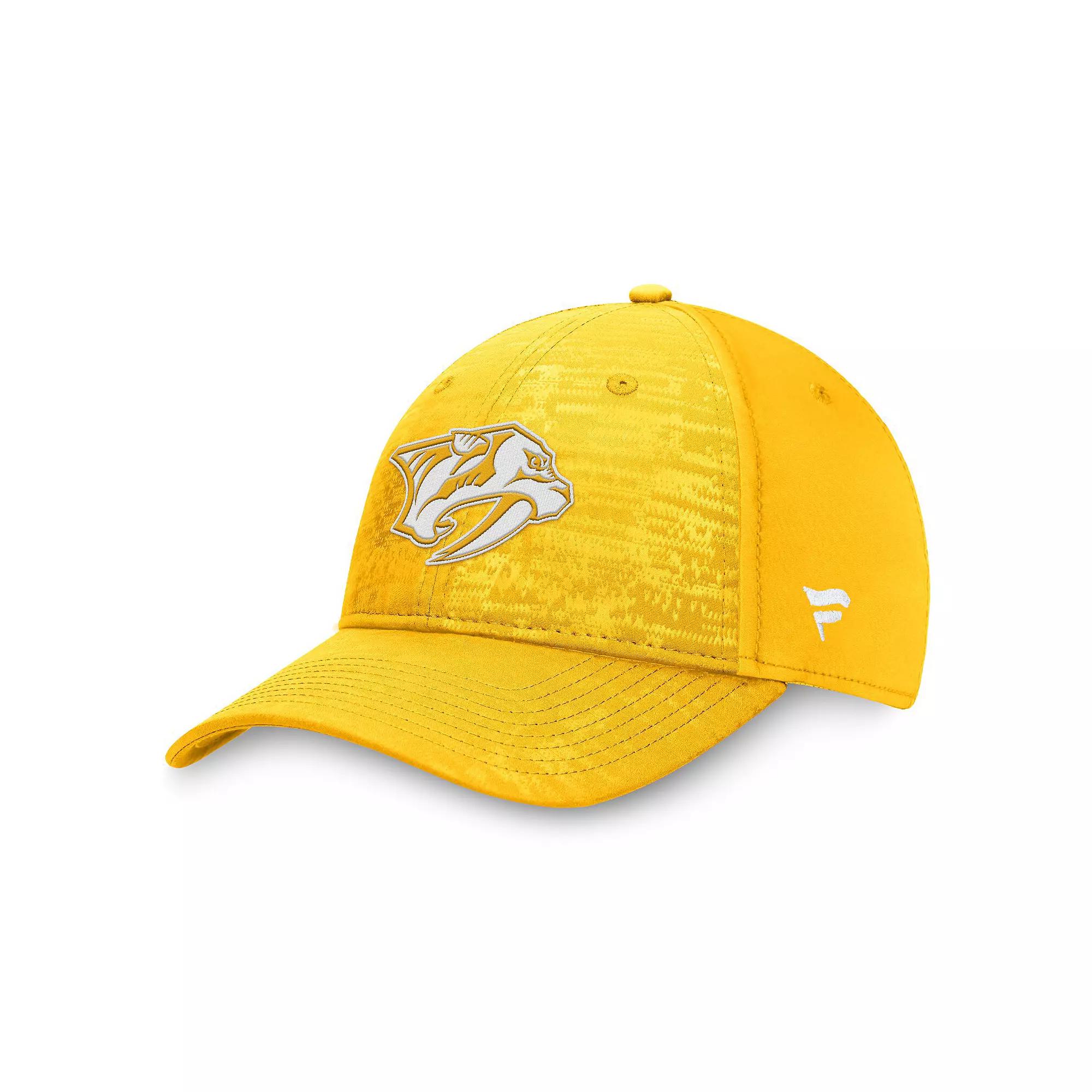 Men's Fanatics Gold Nashville Predators Fundamental Defender Flex Hat, Size: Small/Medium, Pdt Gold Product Image