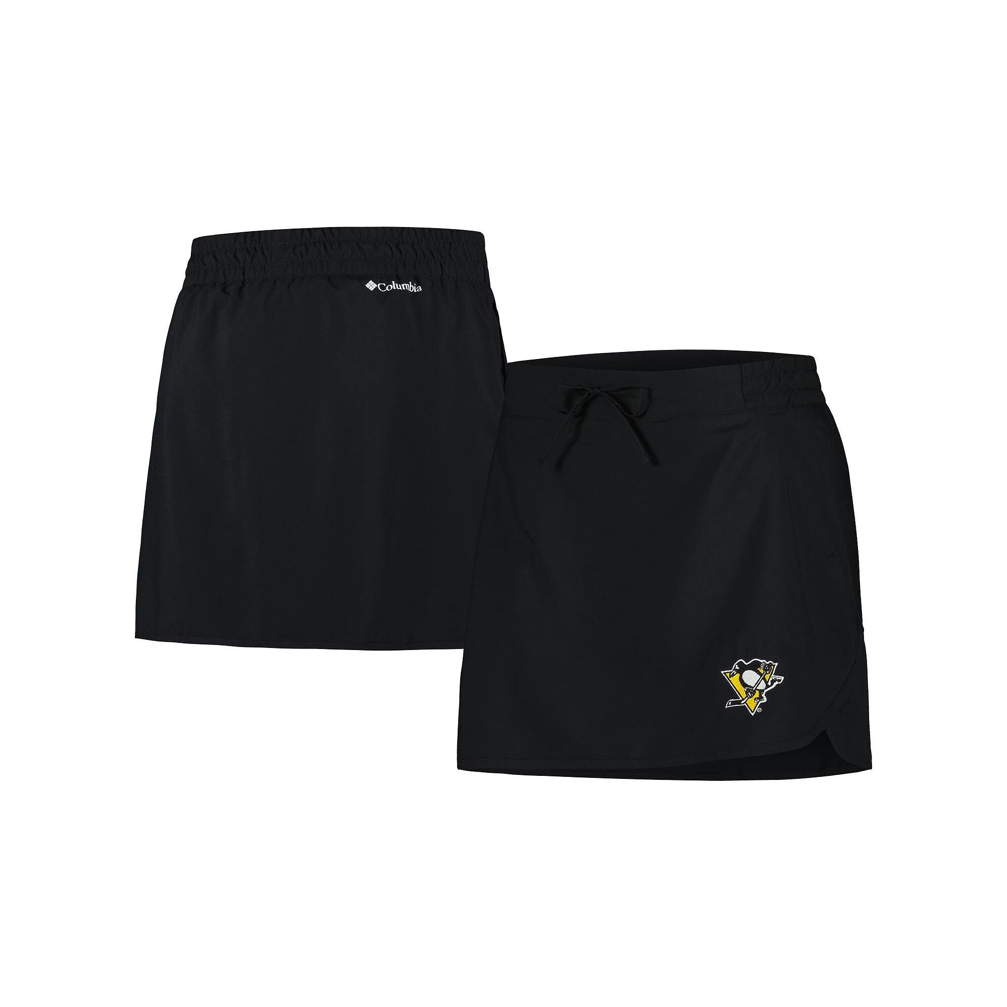 Women's Columbia Black Pittsburgh Penguins Lakewood Pines Omni-Wick Skort,  Product Image