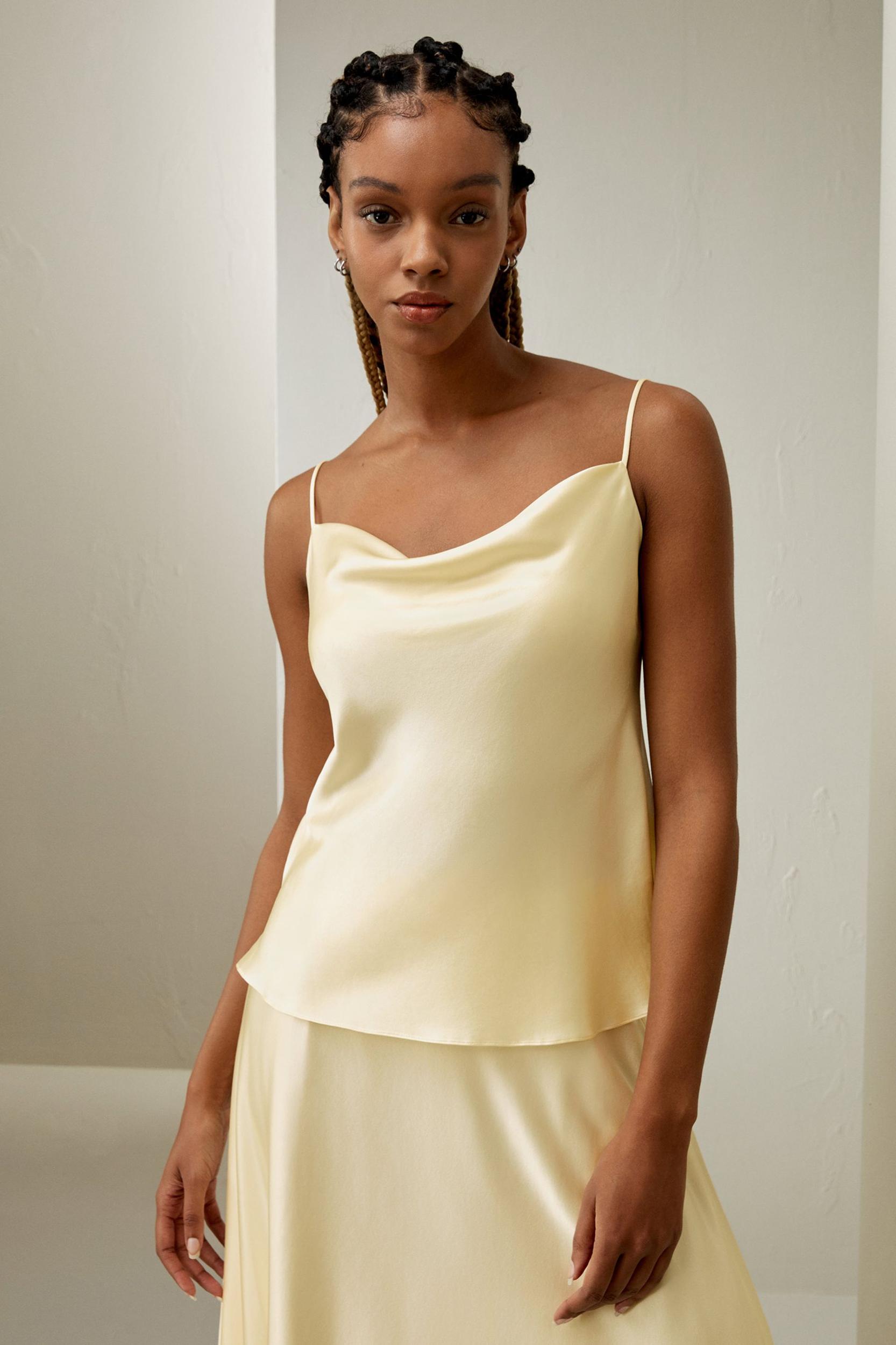 Golden Cocoon Cowl Neck Camisole Product Image